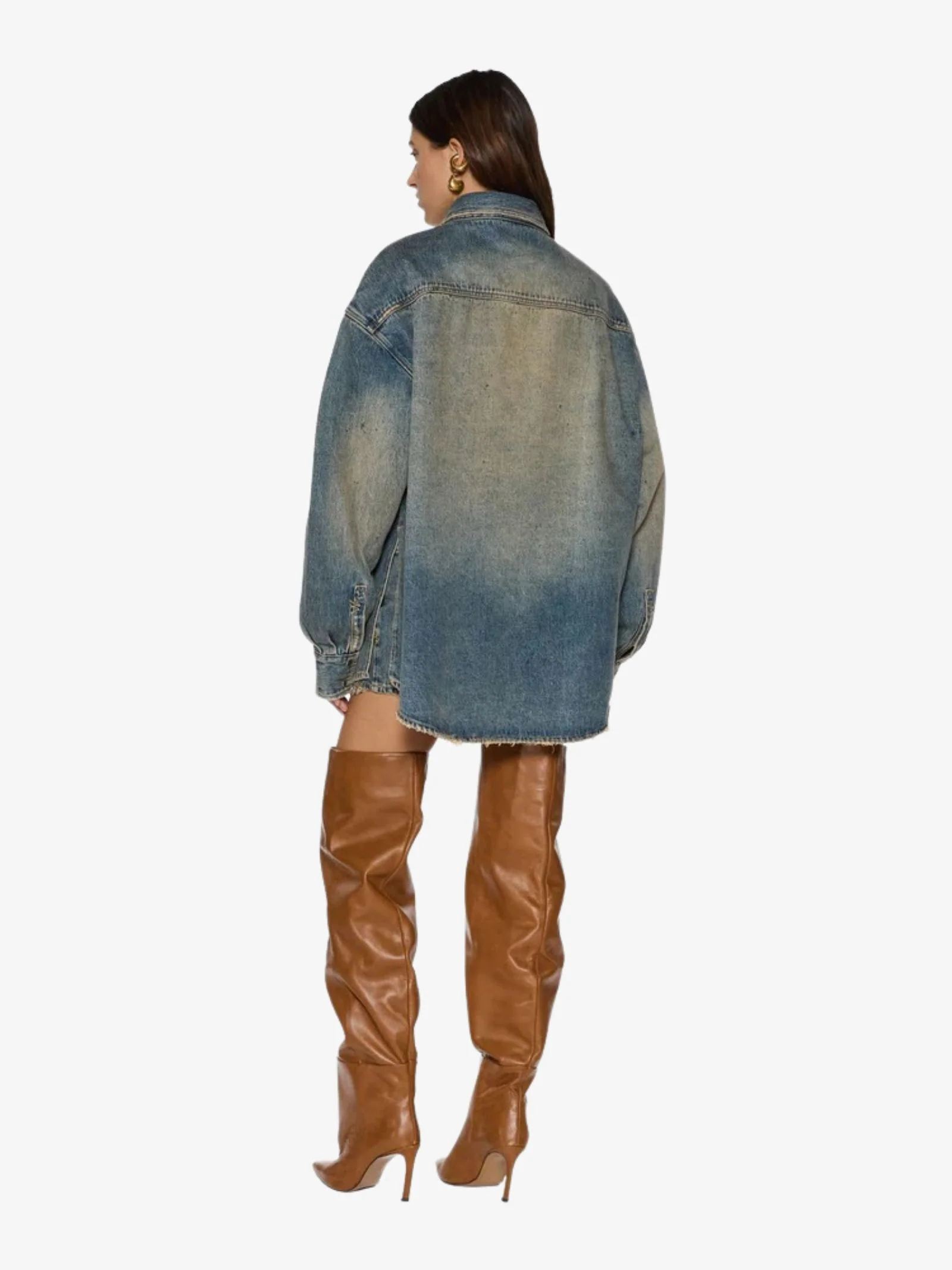 Oversized Long Sleeve Shirt Dune - Image 3