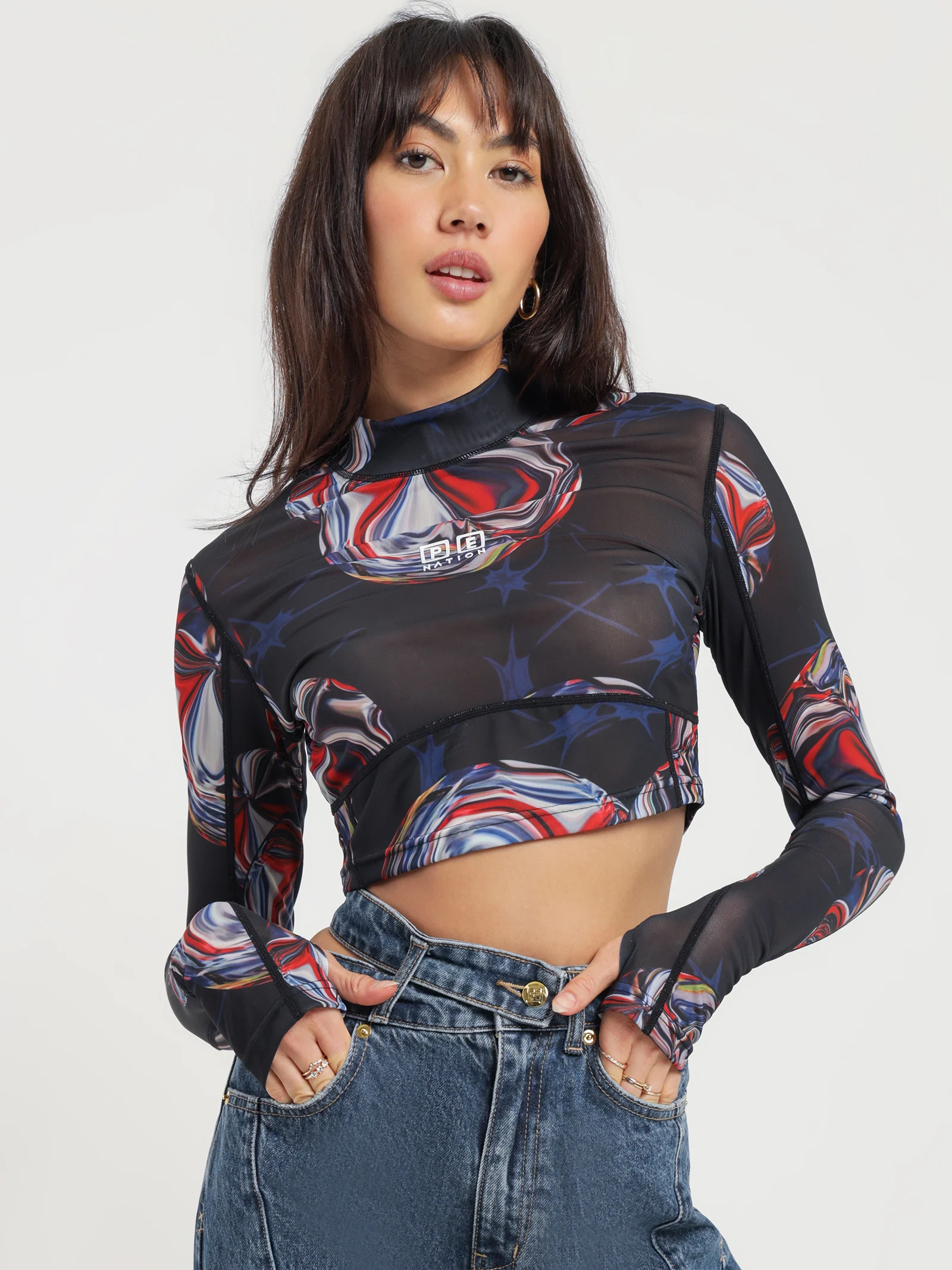Ksubi x P.E Nation Long Sleeve Crop - Image 5