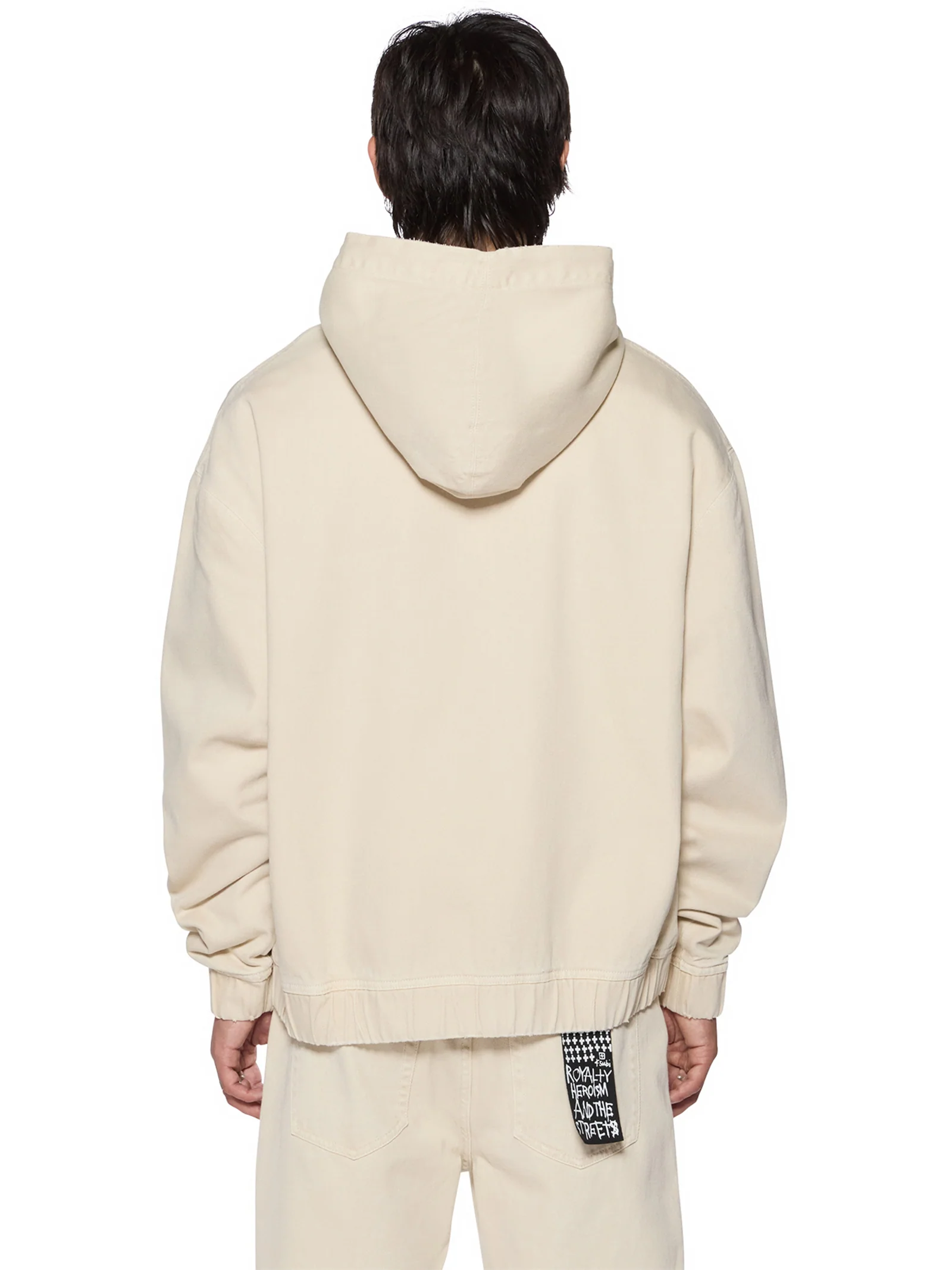 Zipped Denim Hoodie - Image 2