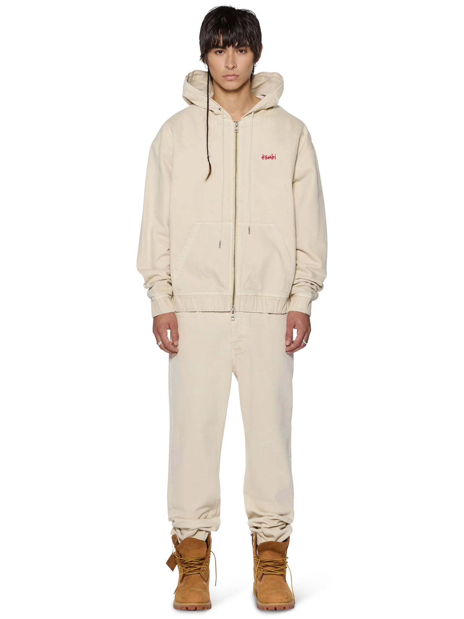 Zipped Denim Hoodie - Image 3