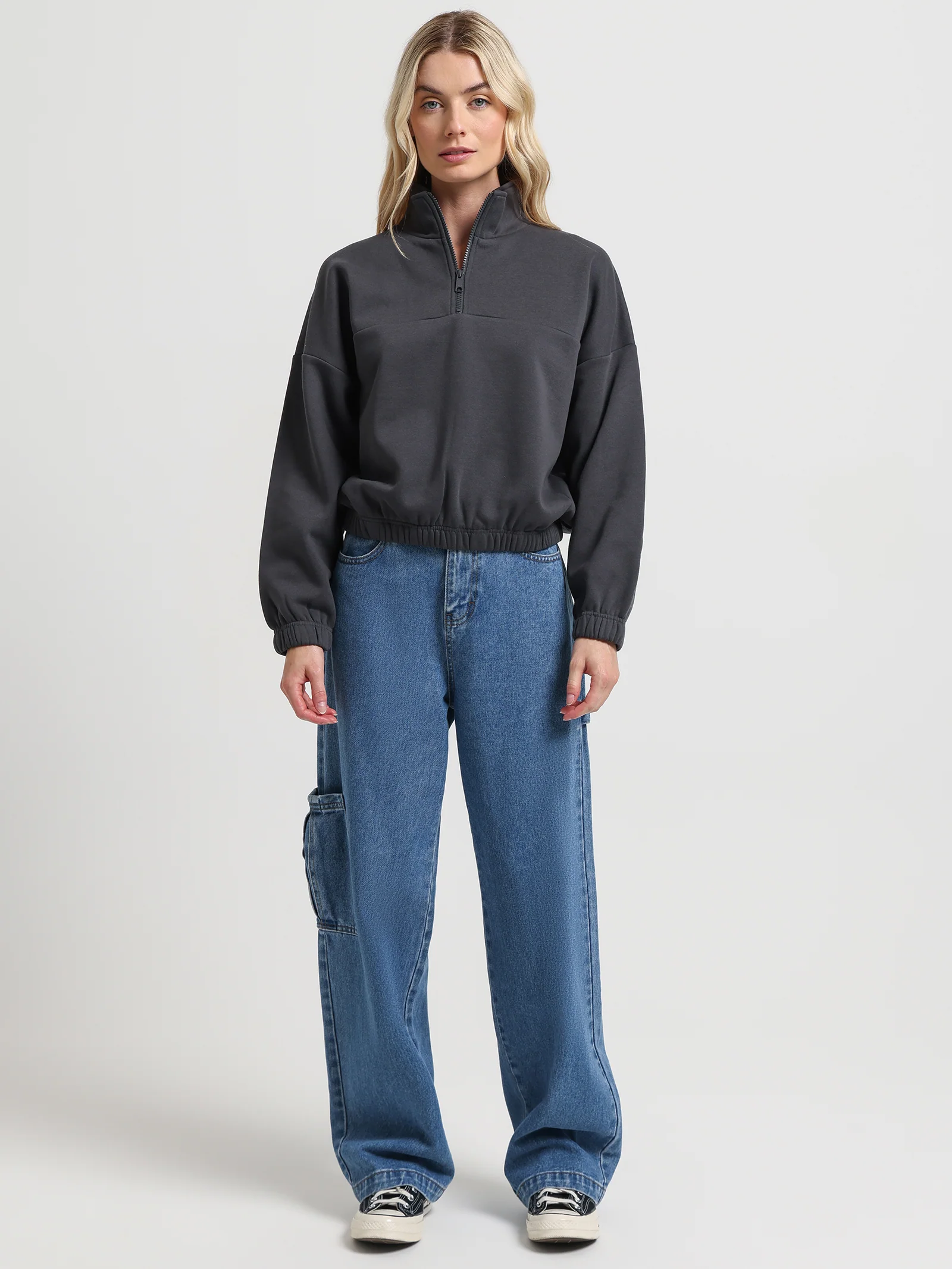 Kyra Half Zip Sweat - Image 2