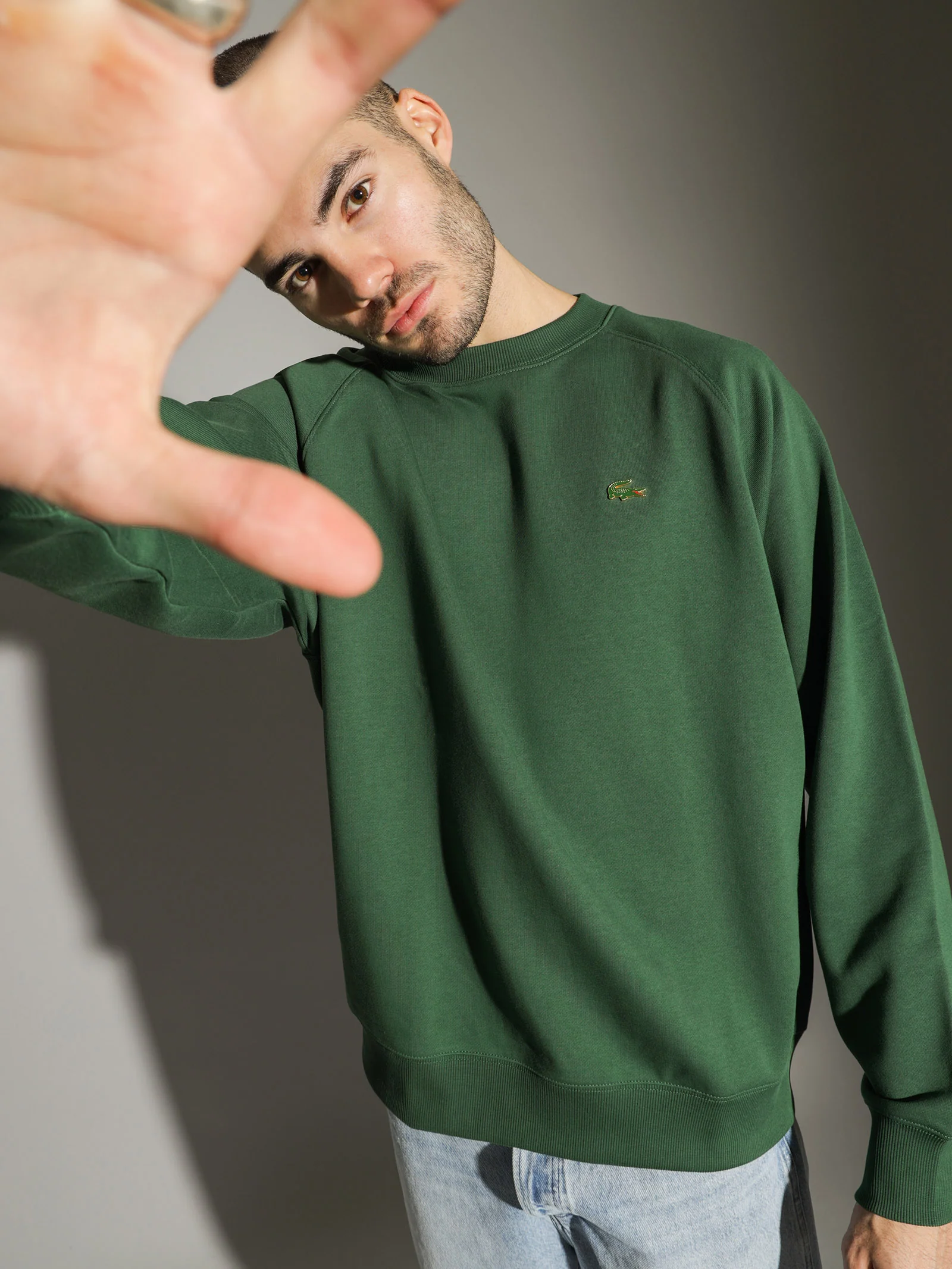 L!VE Loose Cotton Fleece Crew - Image 2