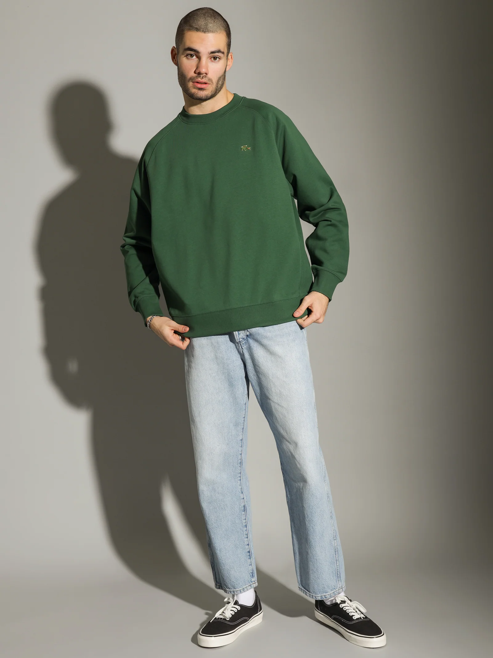 L!VE Loose Cotton Fleece Crew - Image 3