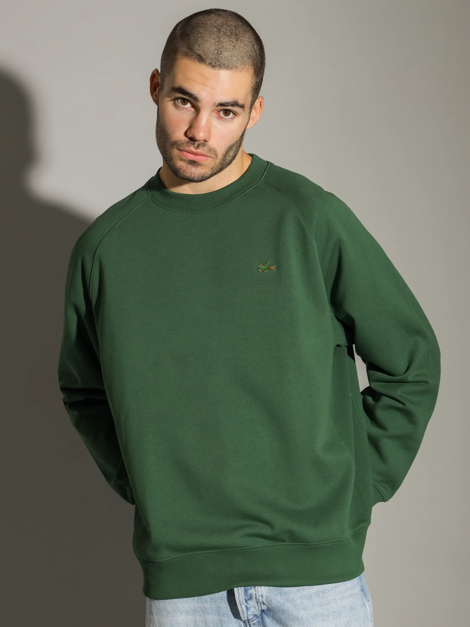 L!VE Loose Cotton Fleece Crew - Image 4