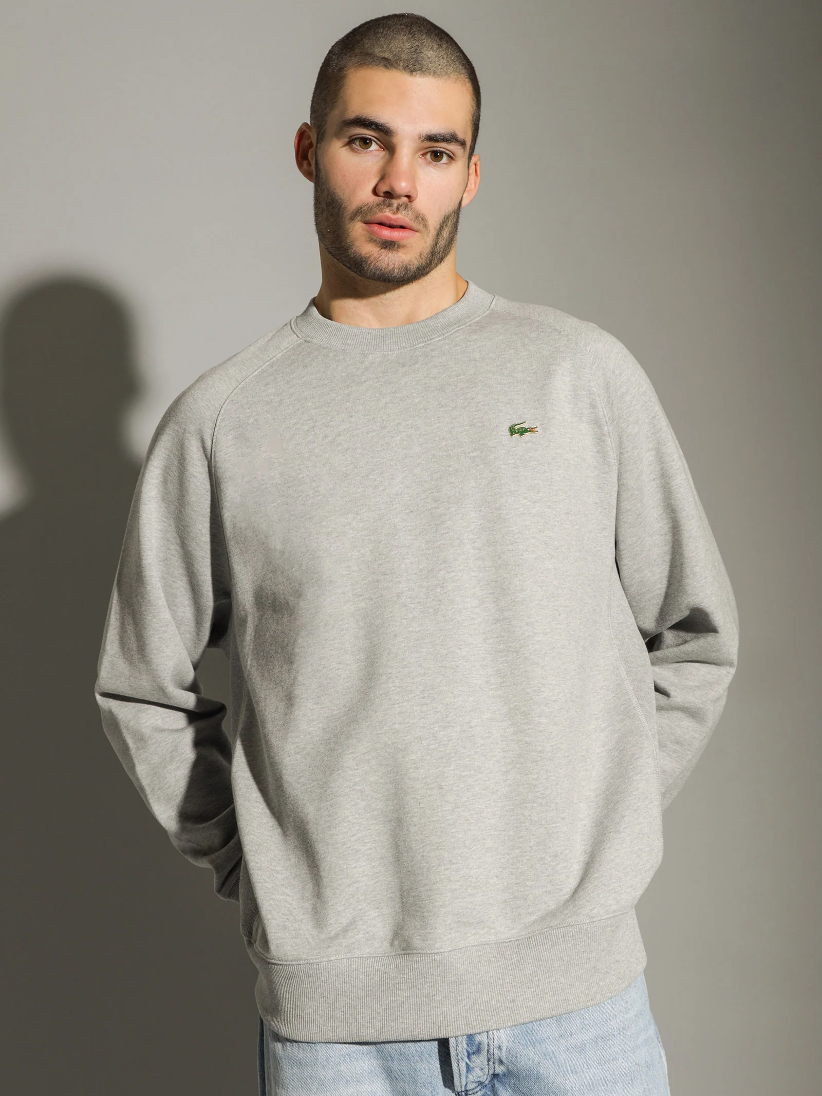 L!VE Loose Cotton Fleece Crew - Image 2