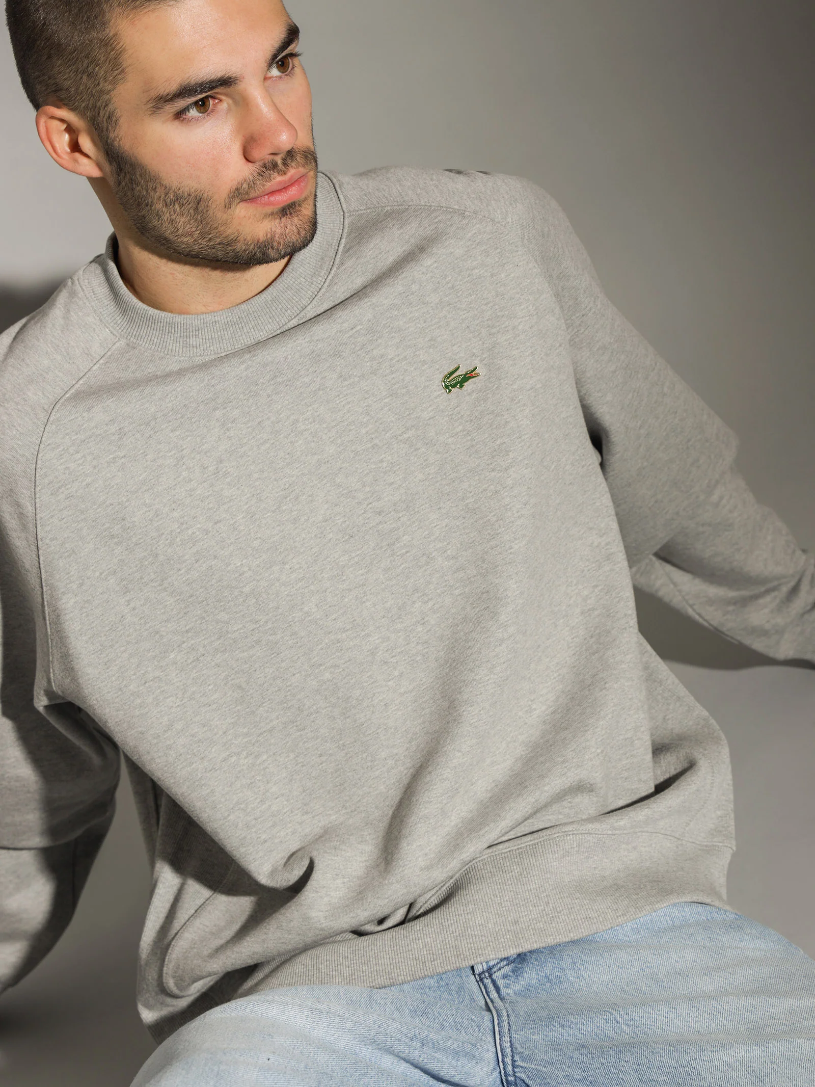 L!VE Loose Cotton Fleece Crew - Image 6