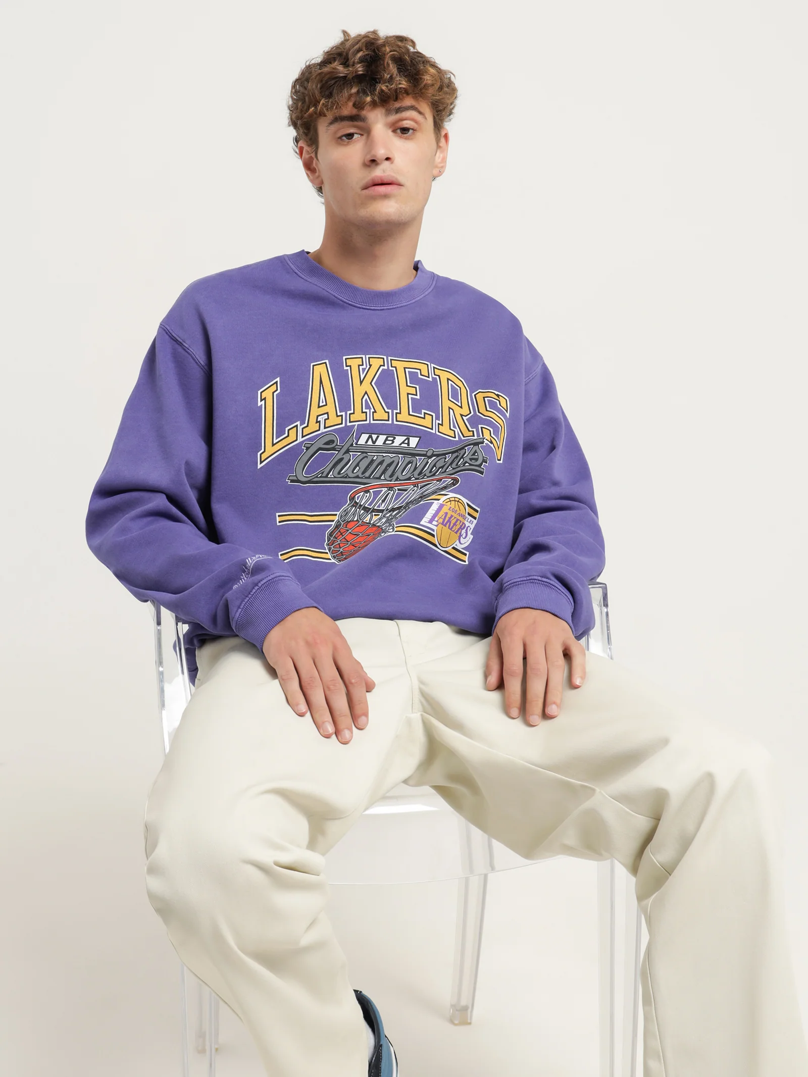 LA Lakers Hoop Crew Sweat - Image 2