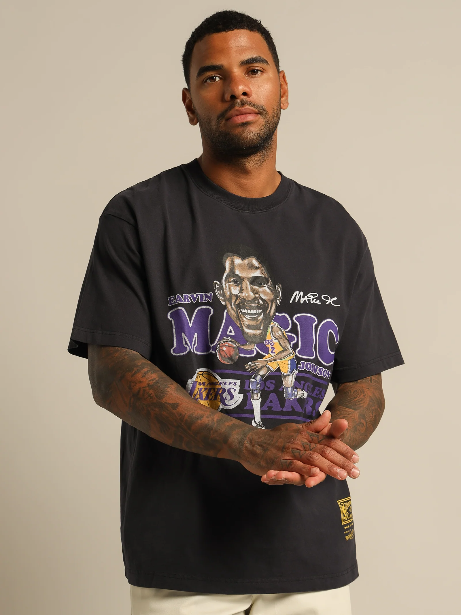 LA Lakers Magic Johnson T-Shirt - Image 3