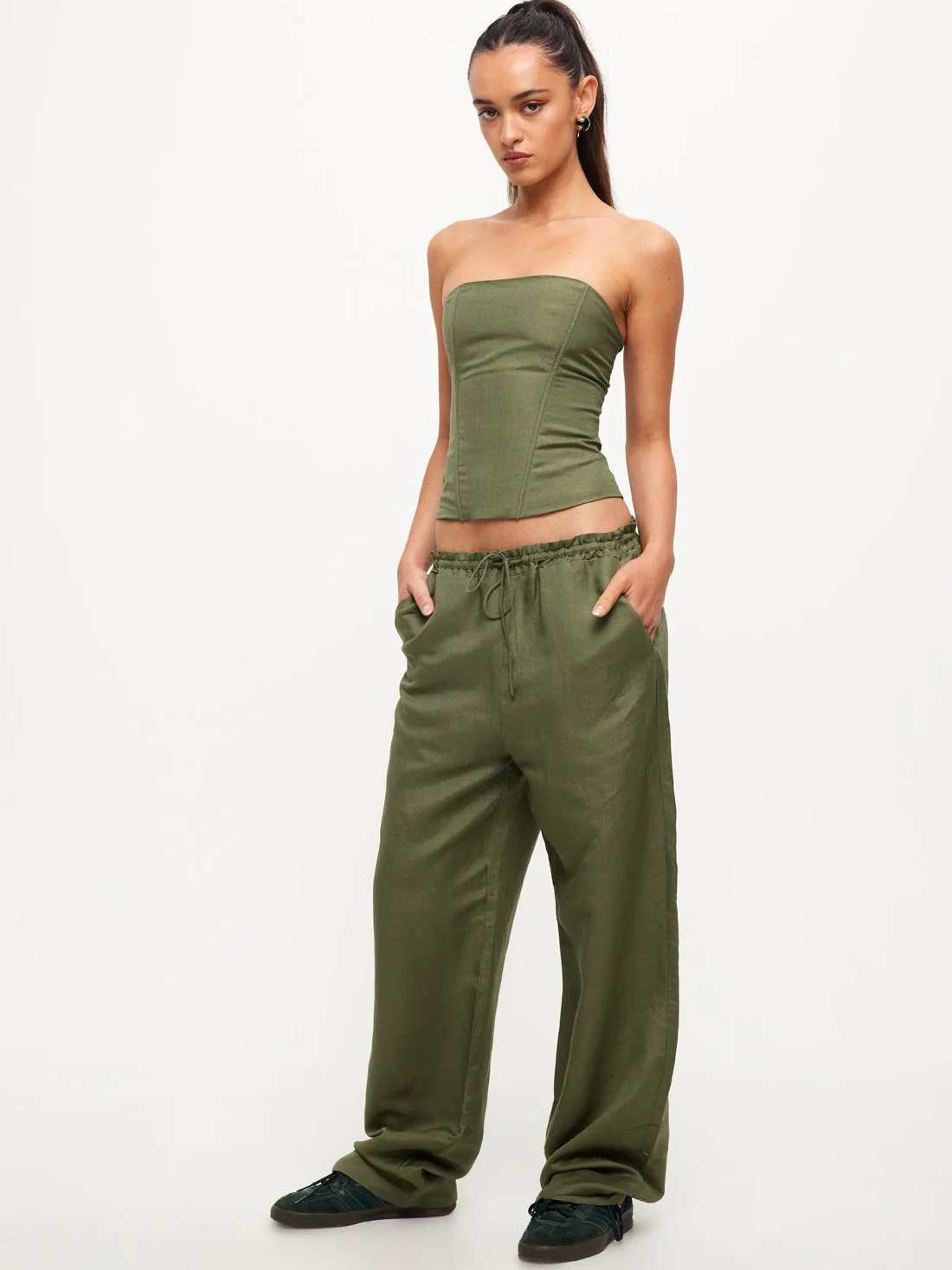 La Palma Low-Rise Baggy Pants - Image 2