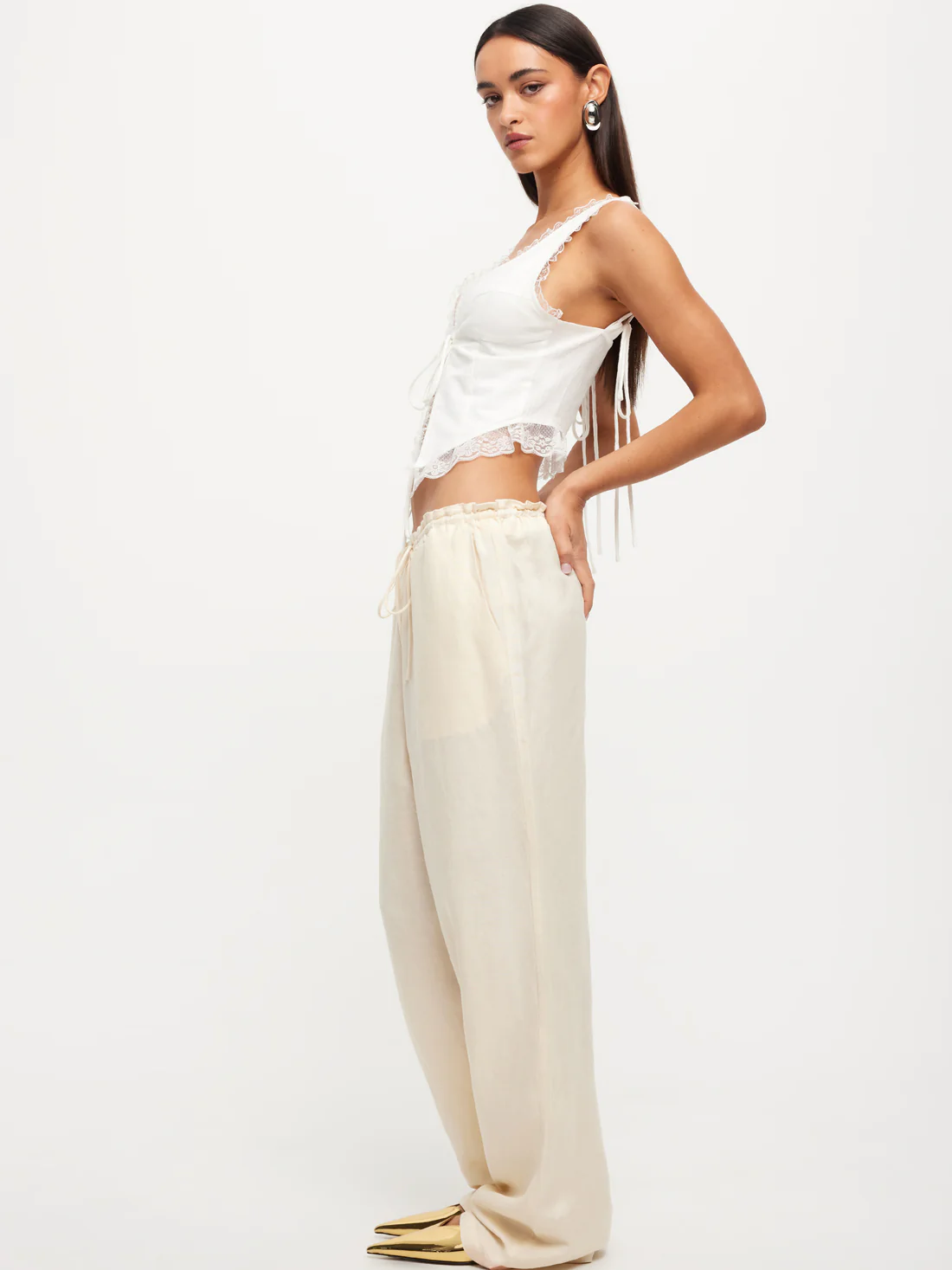 La Palma Low-Rise Baggy Pants - Image 2