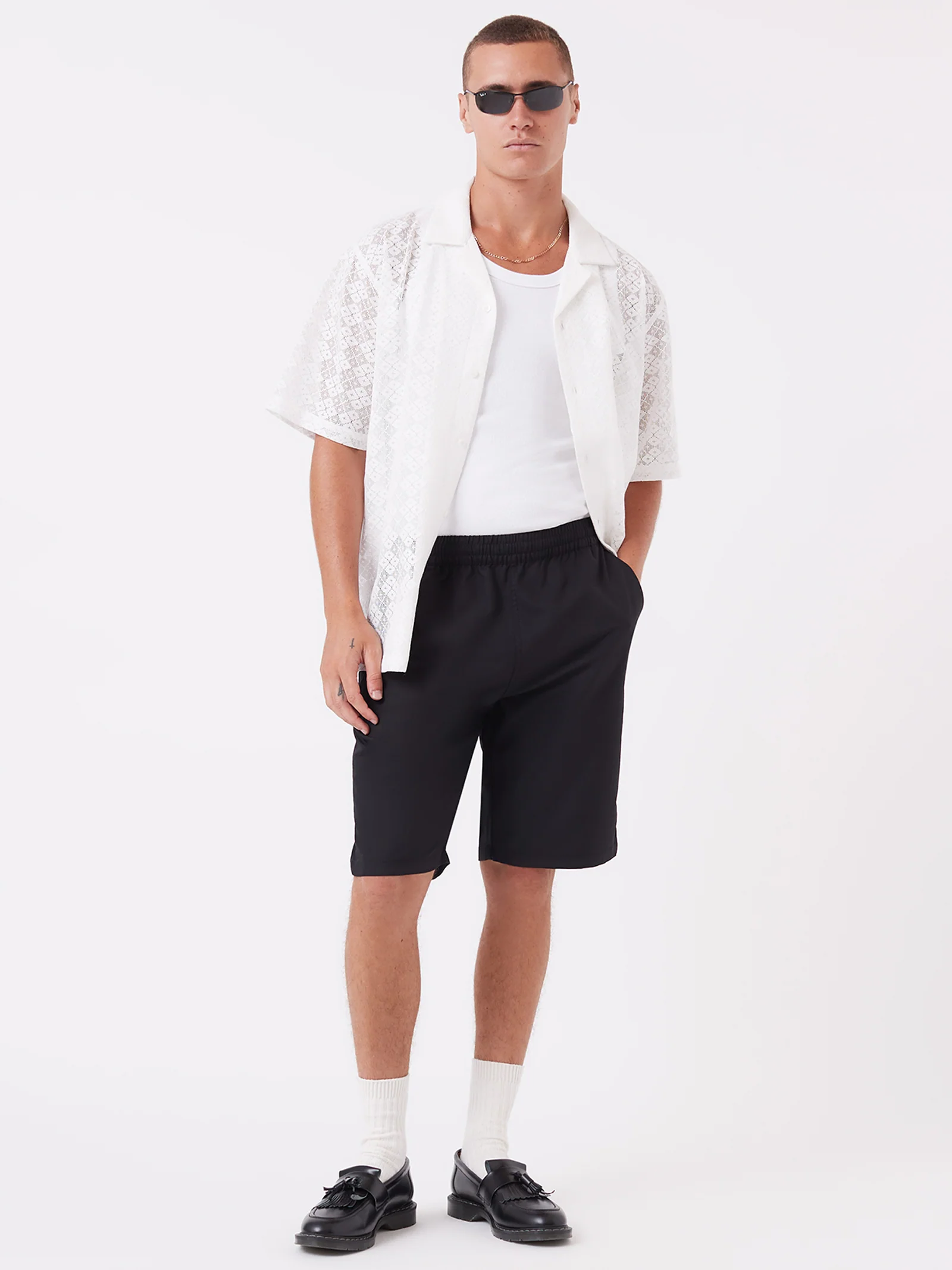 Lace Short sleeve Holiday Shirt - Image 4