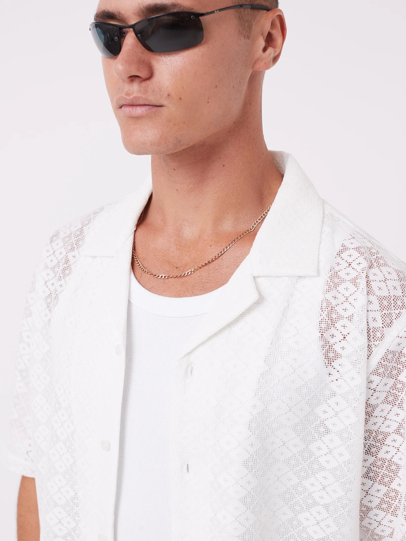 Lace Short sleeve Holiday Shirt - Image 5