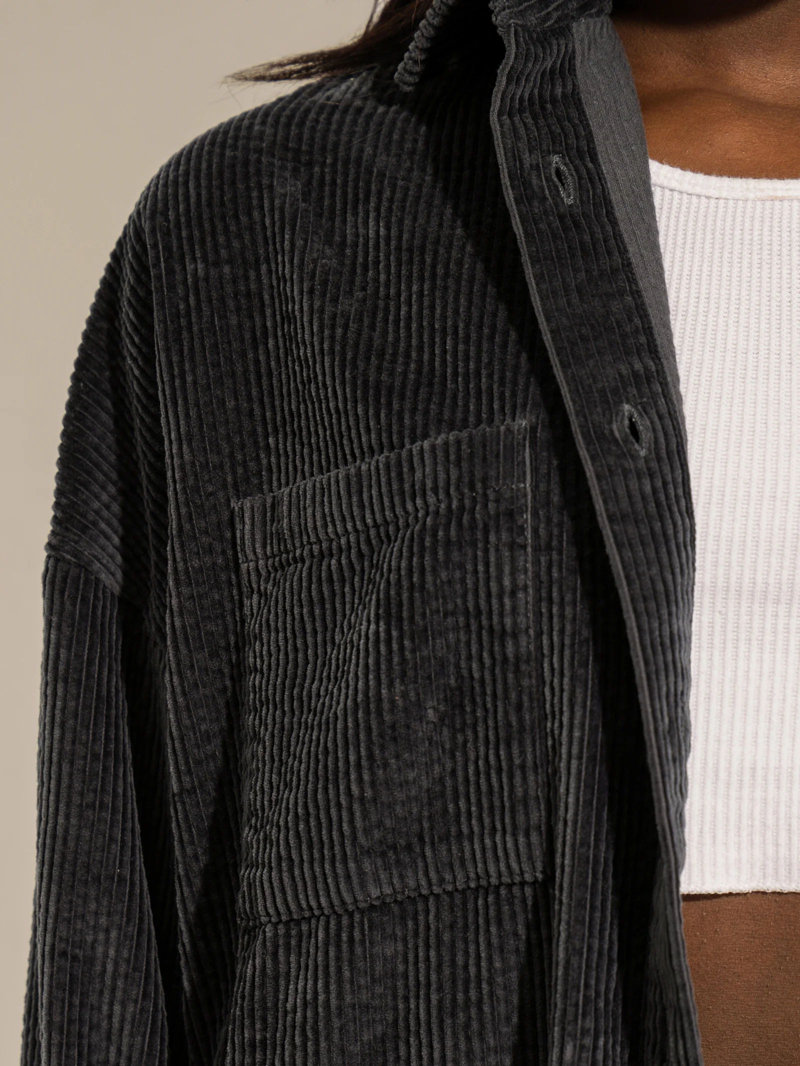 Lars Corduroy Shacket - Image 4