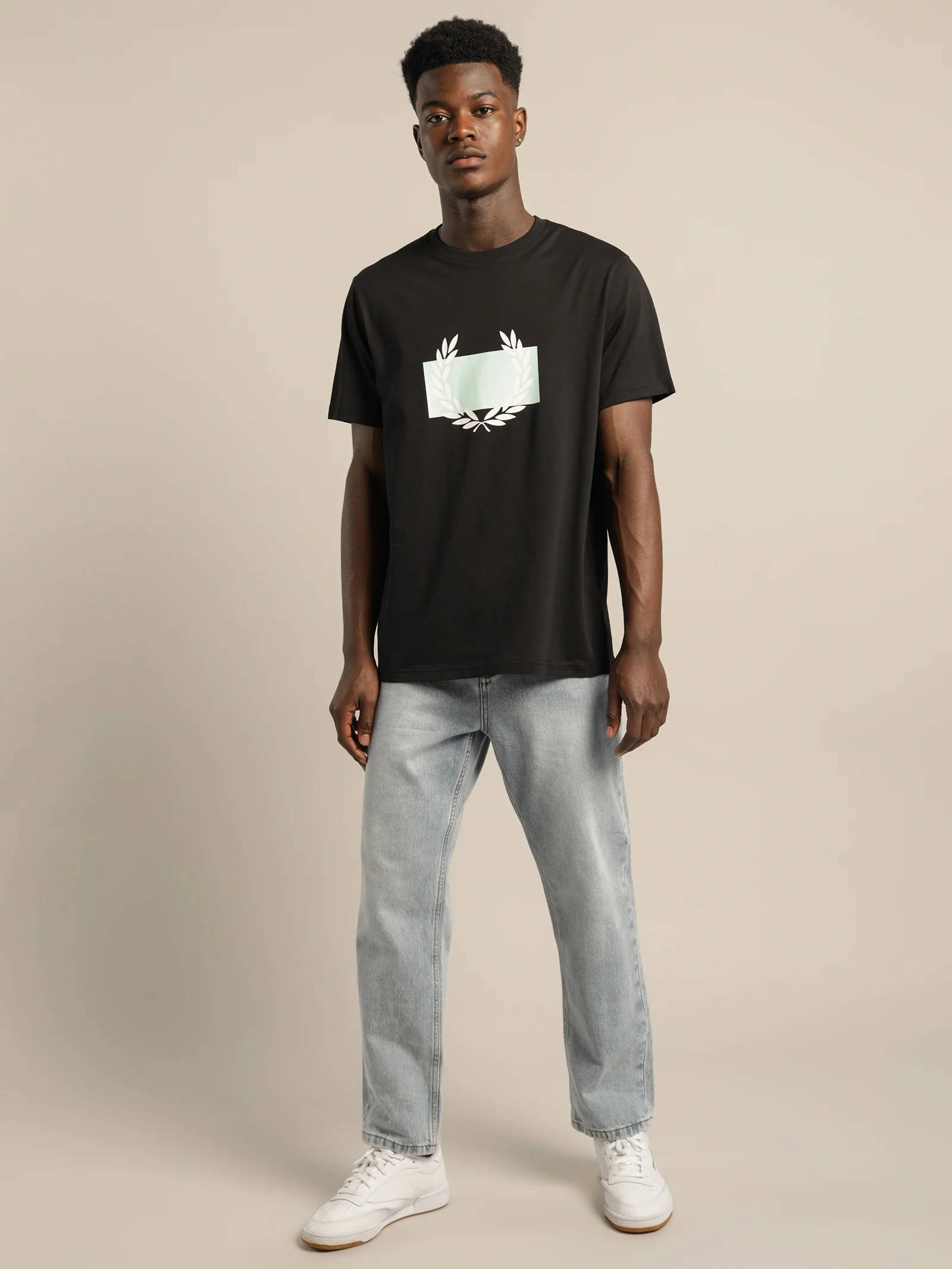 Laurel Wreath Block Print T-Shirt - Image 3
