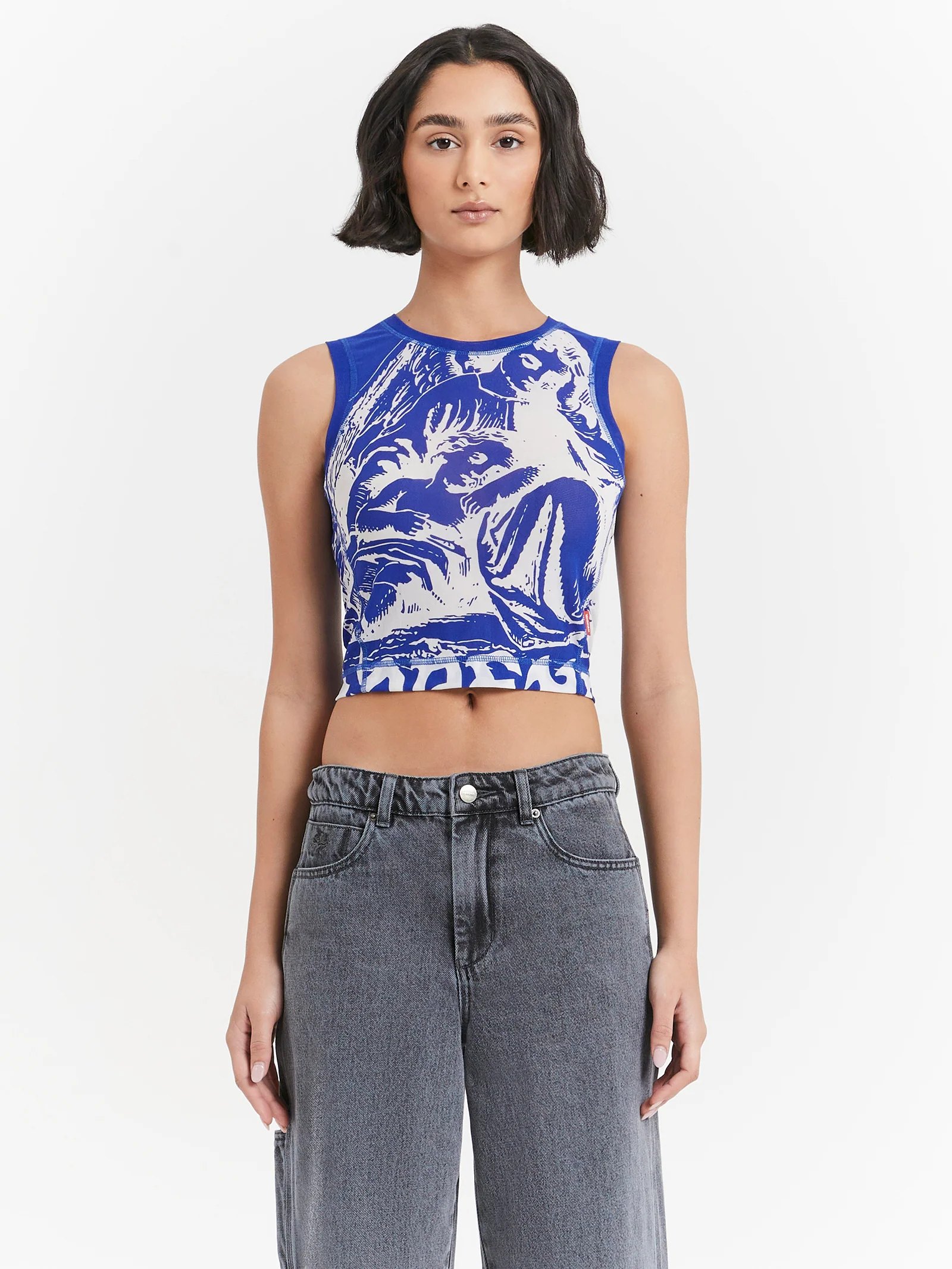 Lean On Me Mesh Tank Top