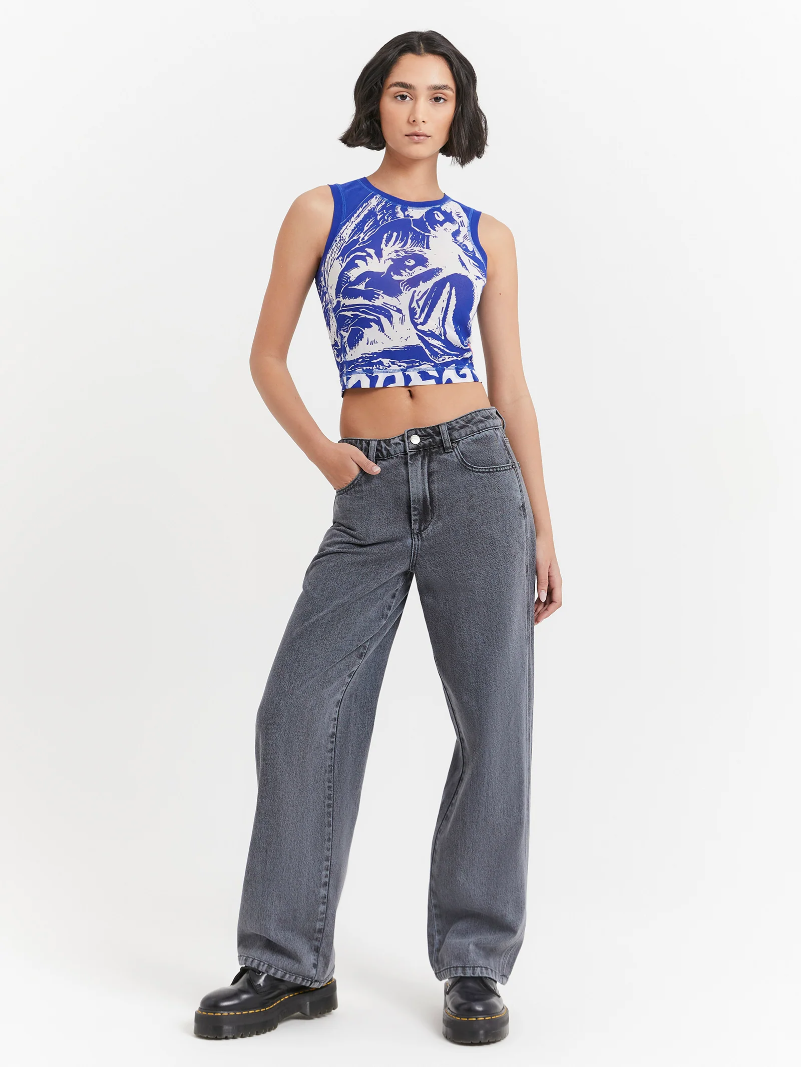 Lean On Me Mesh Tank Top - Image 2