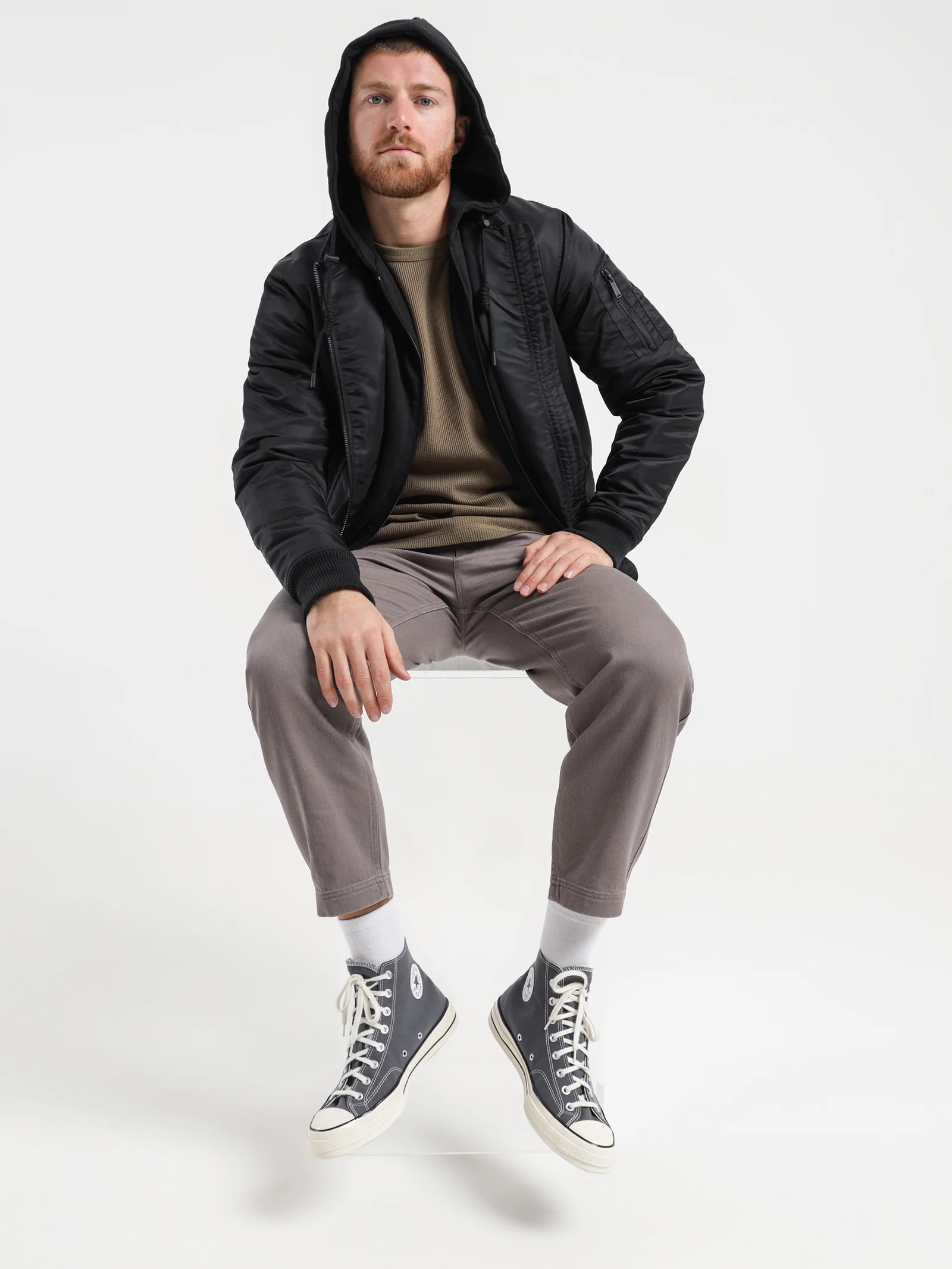 Lennon Hooded Bomber Jacket - Image 2