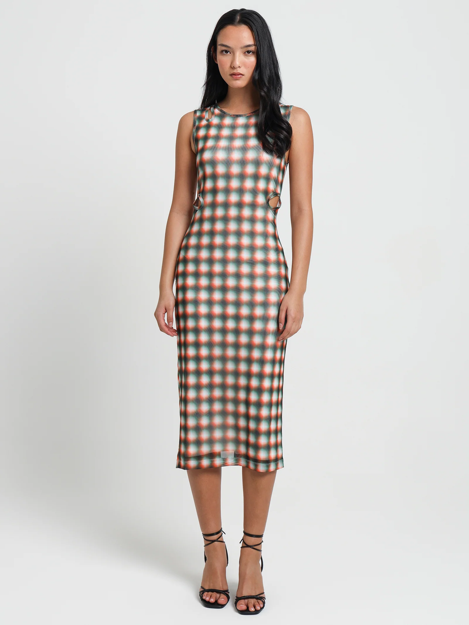 Leomie Mesh Midi Dress