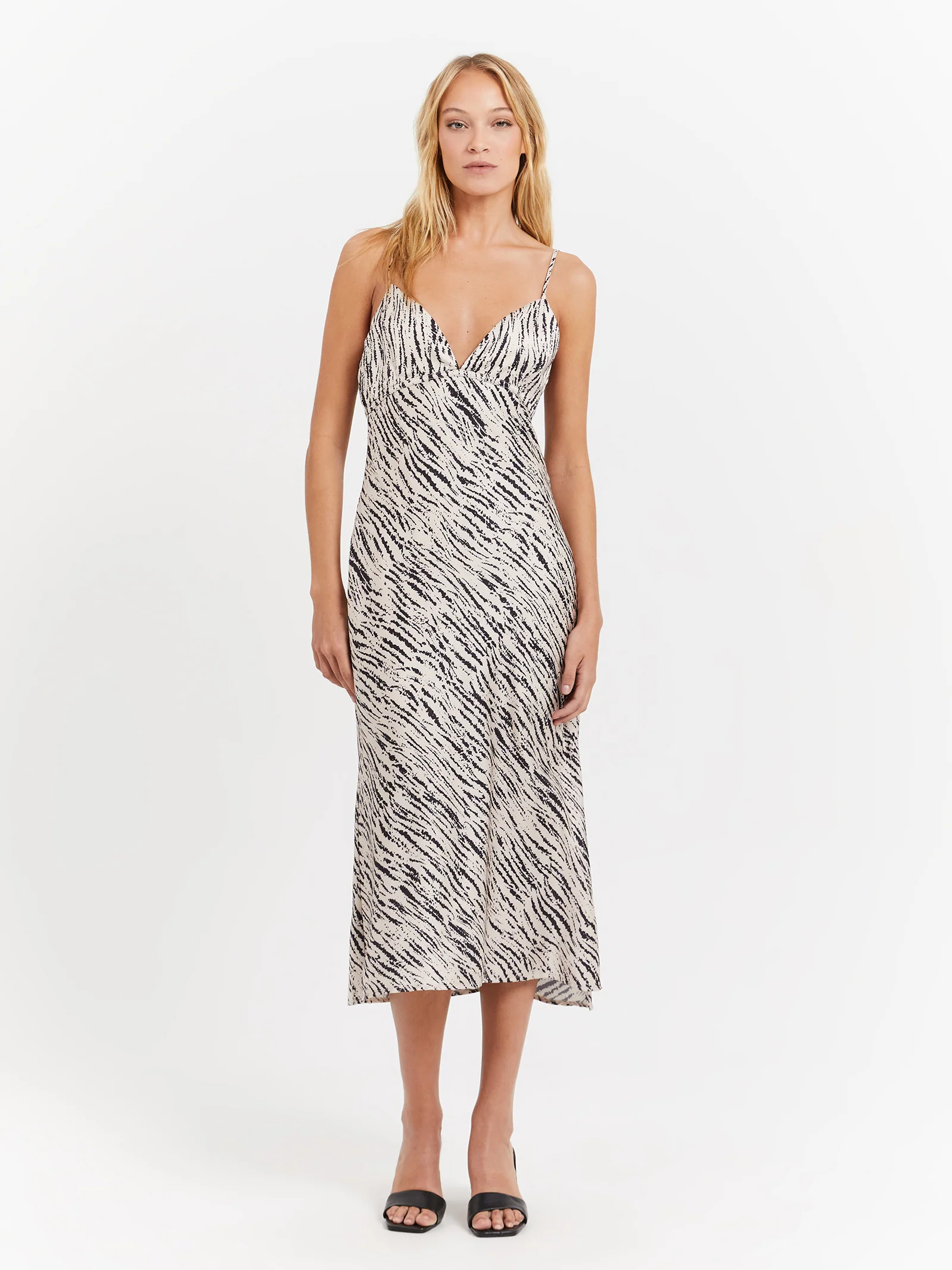 Leya Satin Midi Dress - Image 2