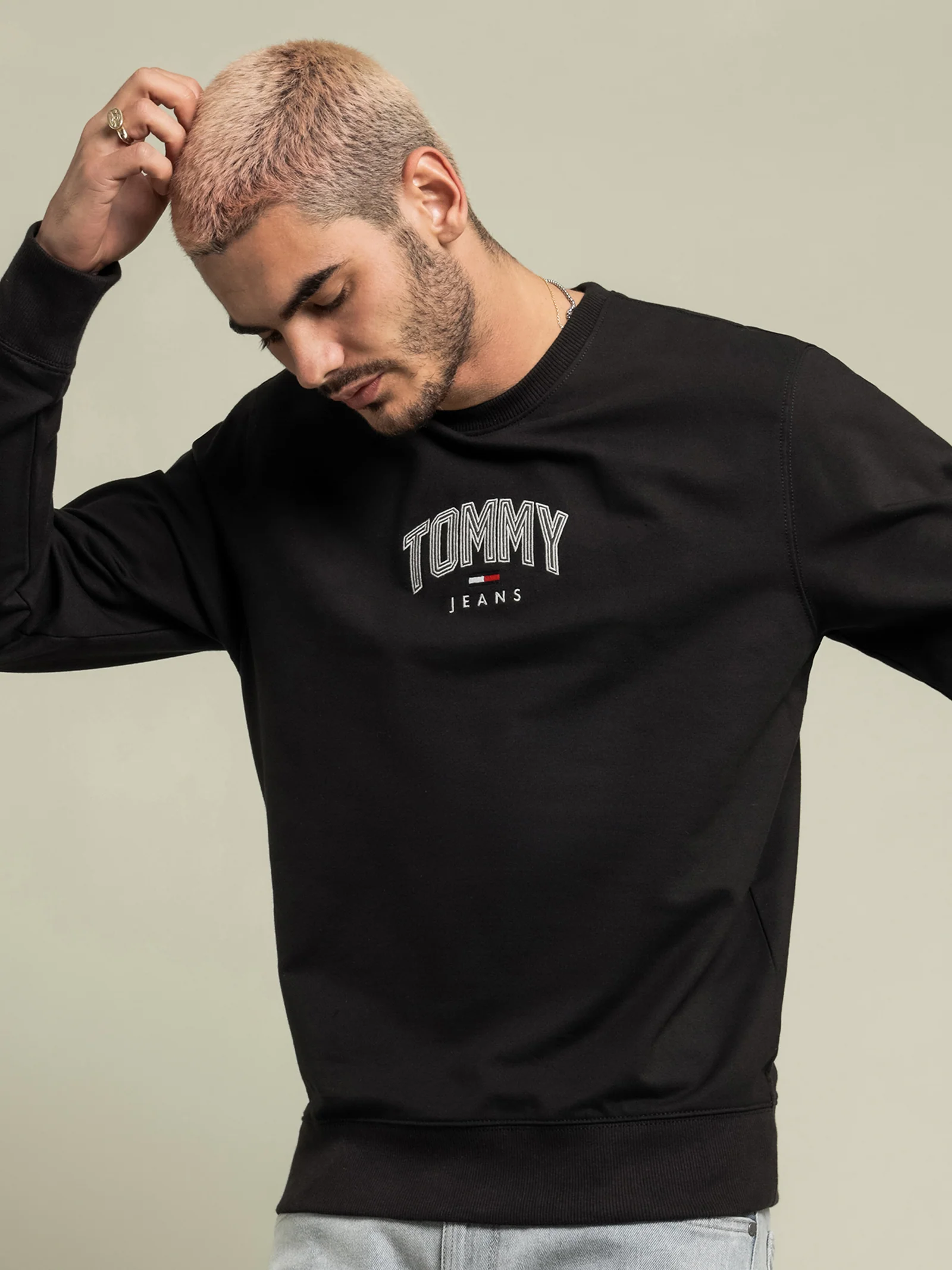 Lightweight Crew Neck Sweatshirt - Image 2