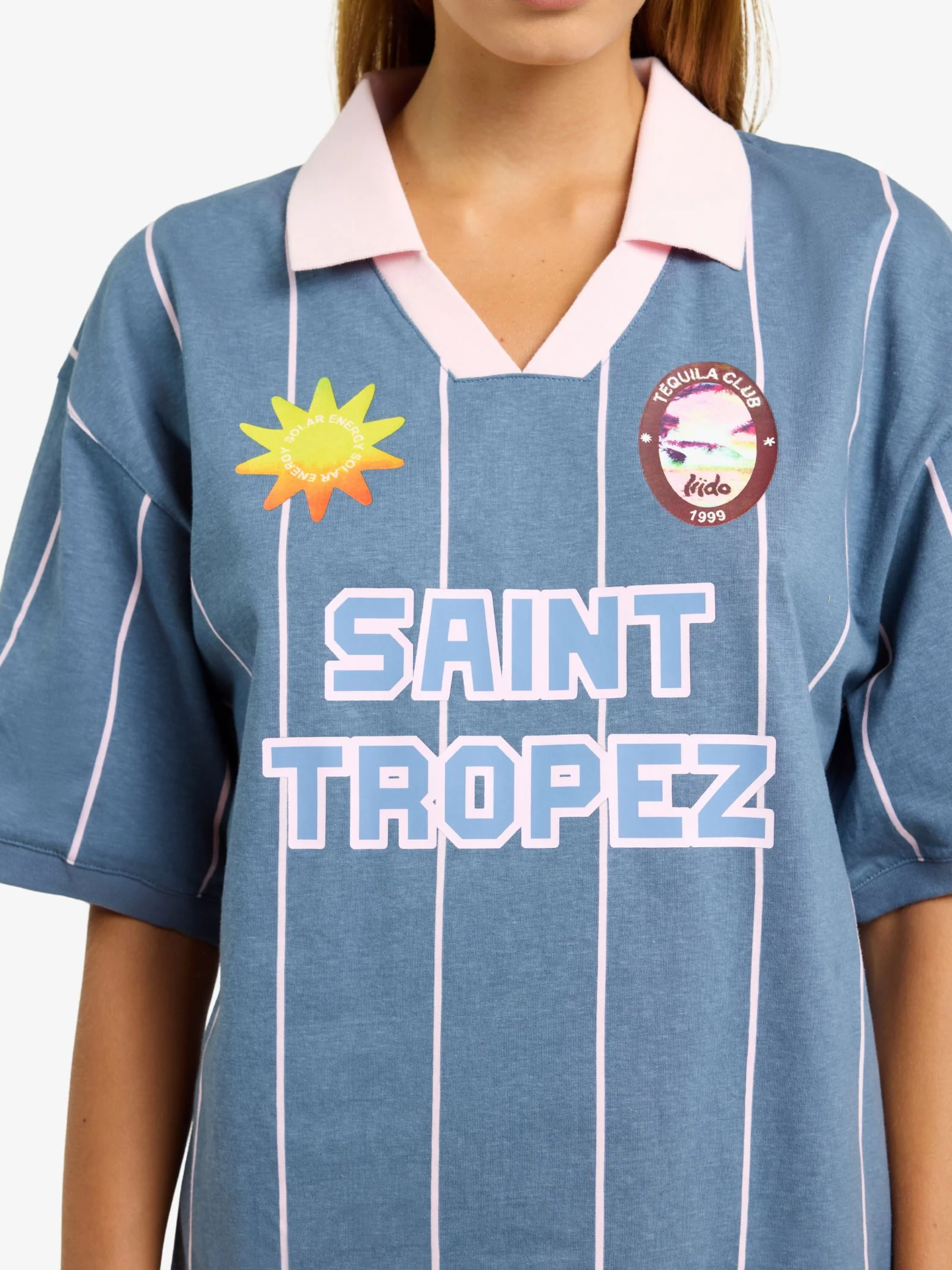 Oversized Saint Tropez Polo Shirt - Image 3