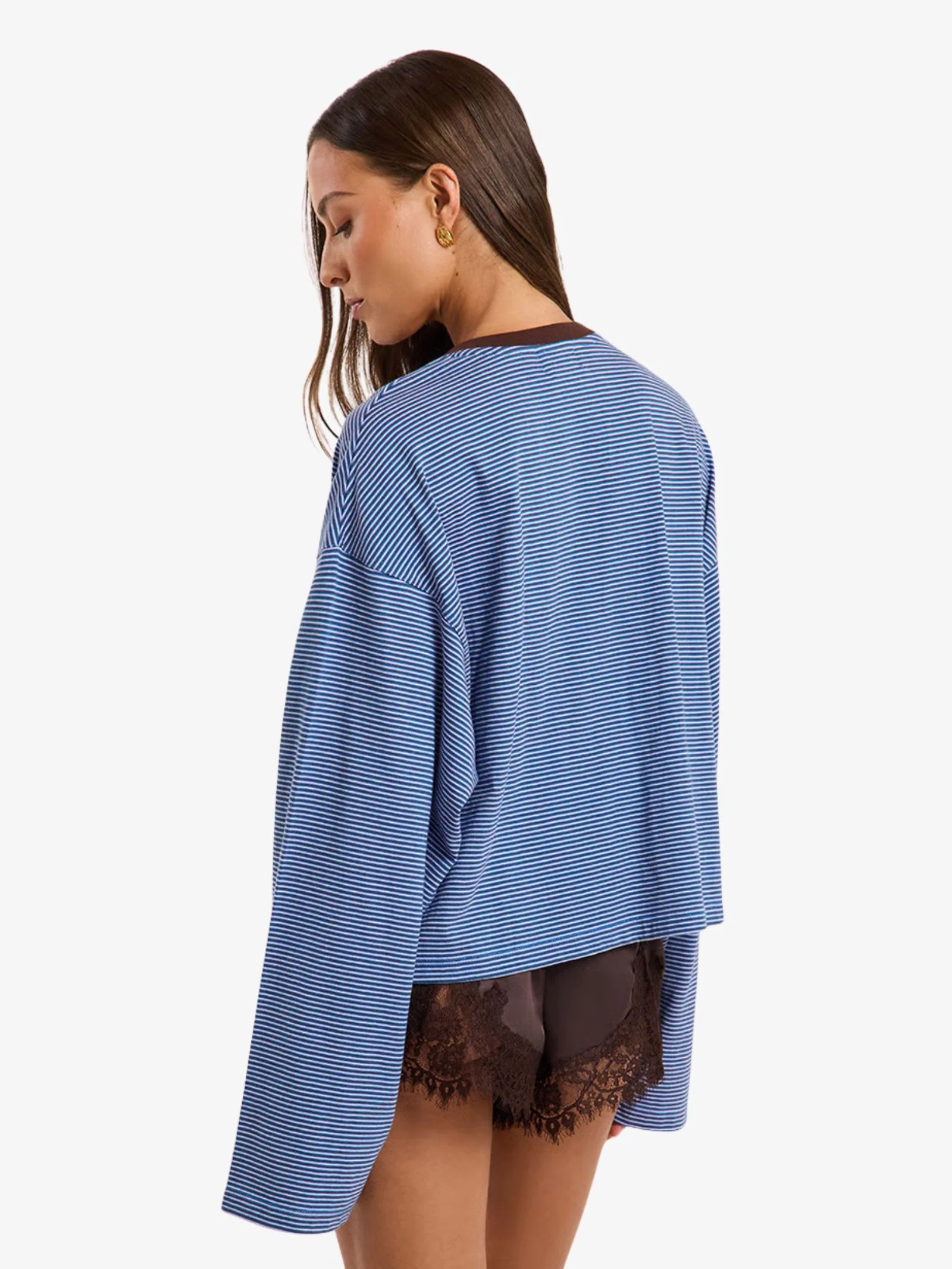Taliah LS Stripey Tee - Image 2