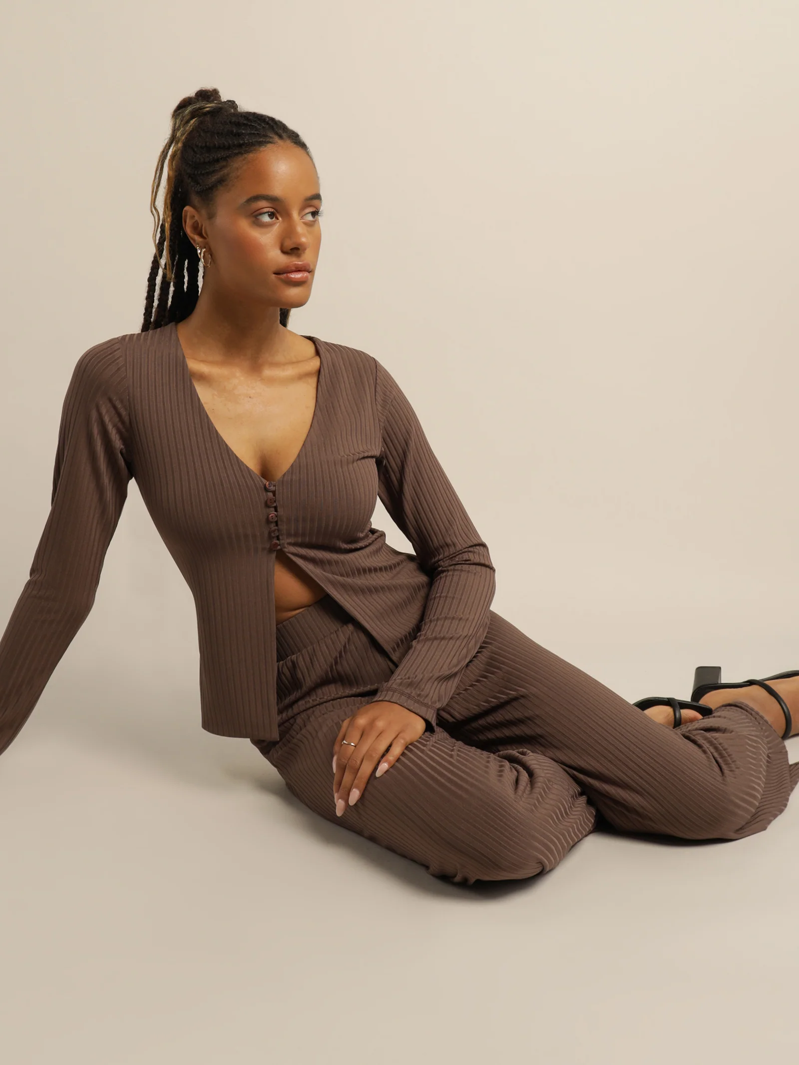 Lila Rib Pants - Image 2