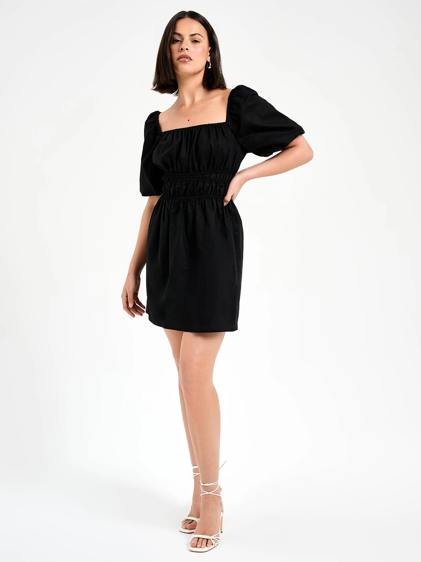 Lilo Puff Sleeve Mini Dress - Image 2