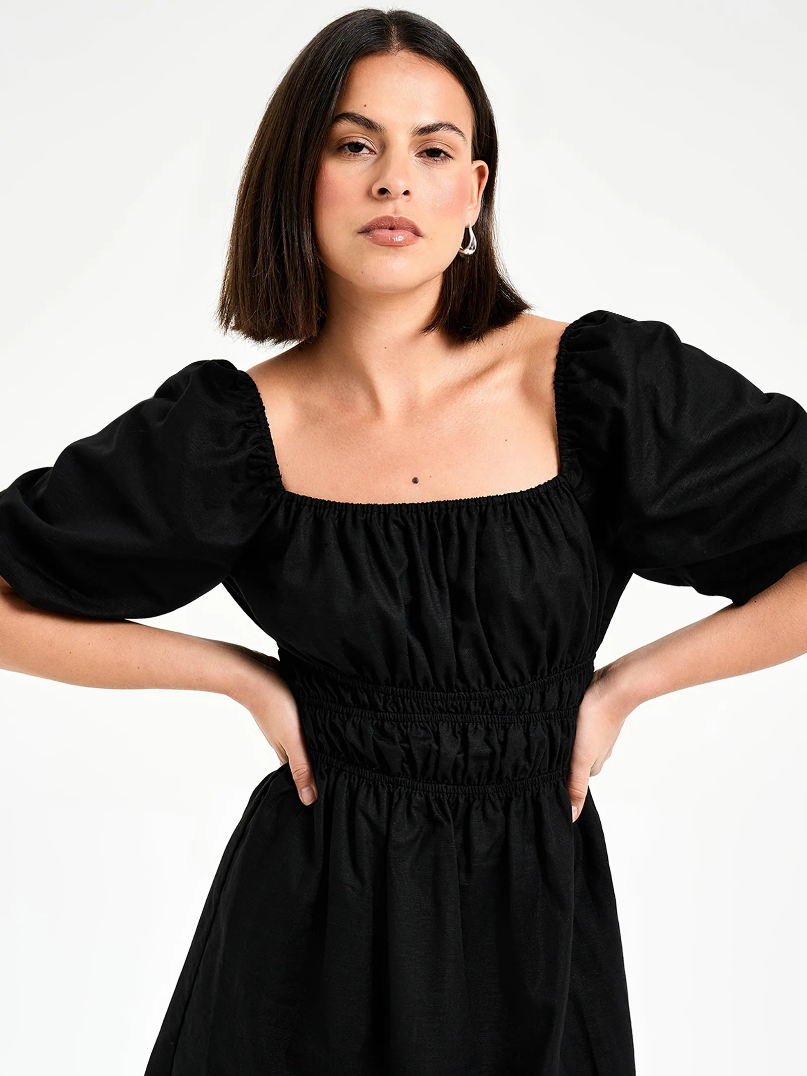 Lilo Puff Sleeve Mini Dress - Image 3