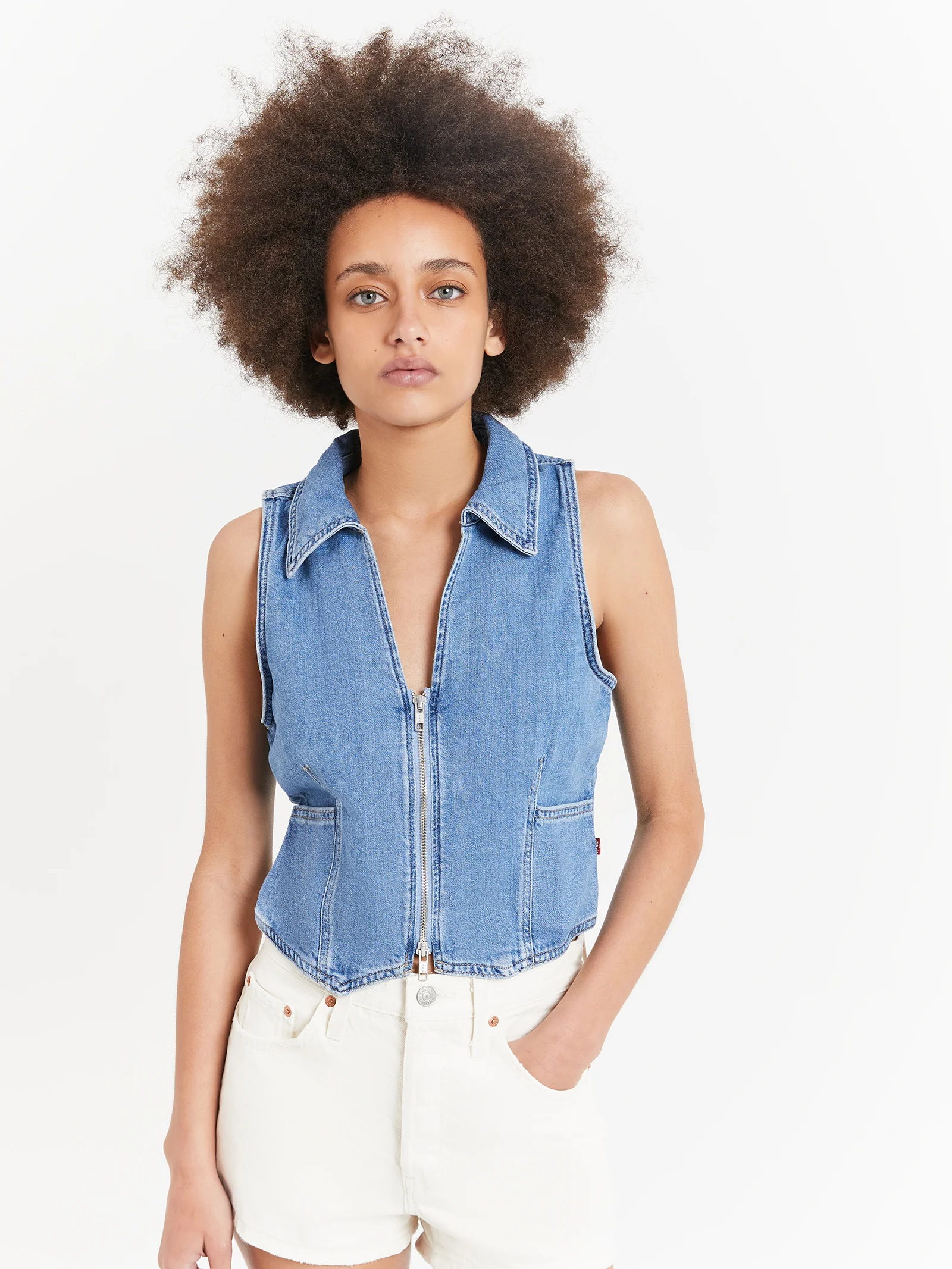 Lilou Denim Vest - Image 3