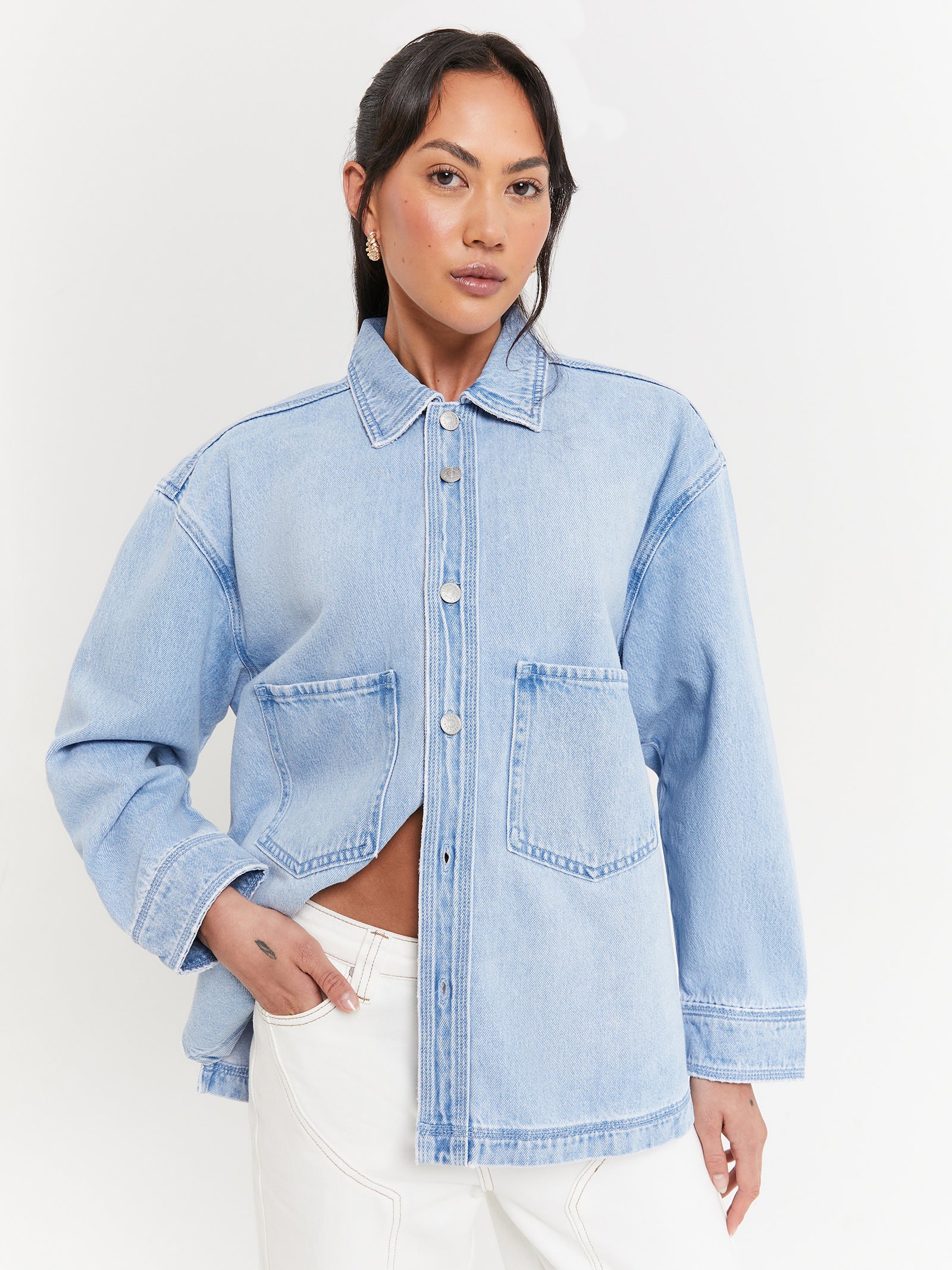 Lima Denim Shacket - Image 3