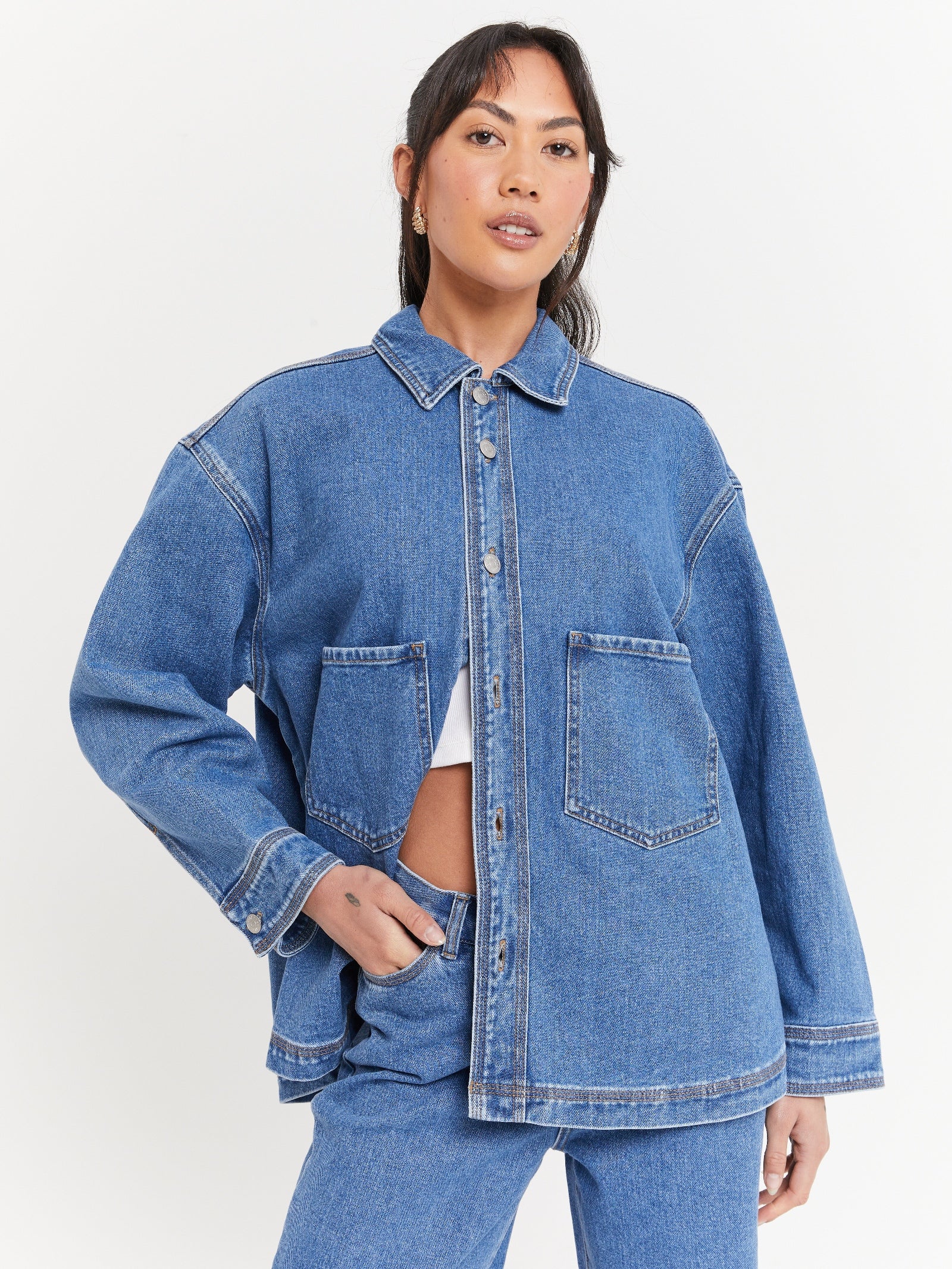 Lima Denim Shacket - Image 3