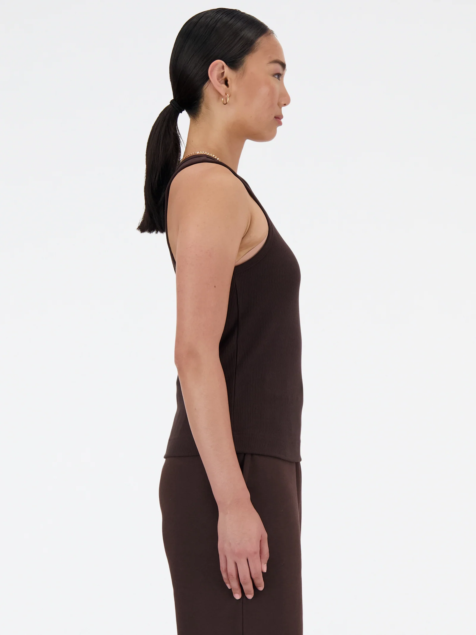 Linear Heritage Rib Knit Racer Tank - Image 5