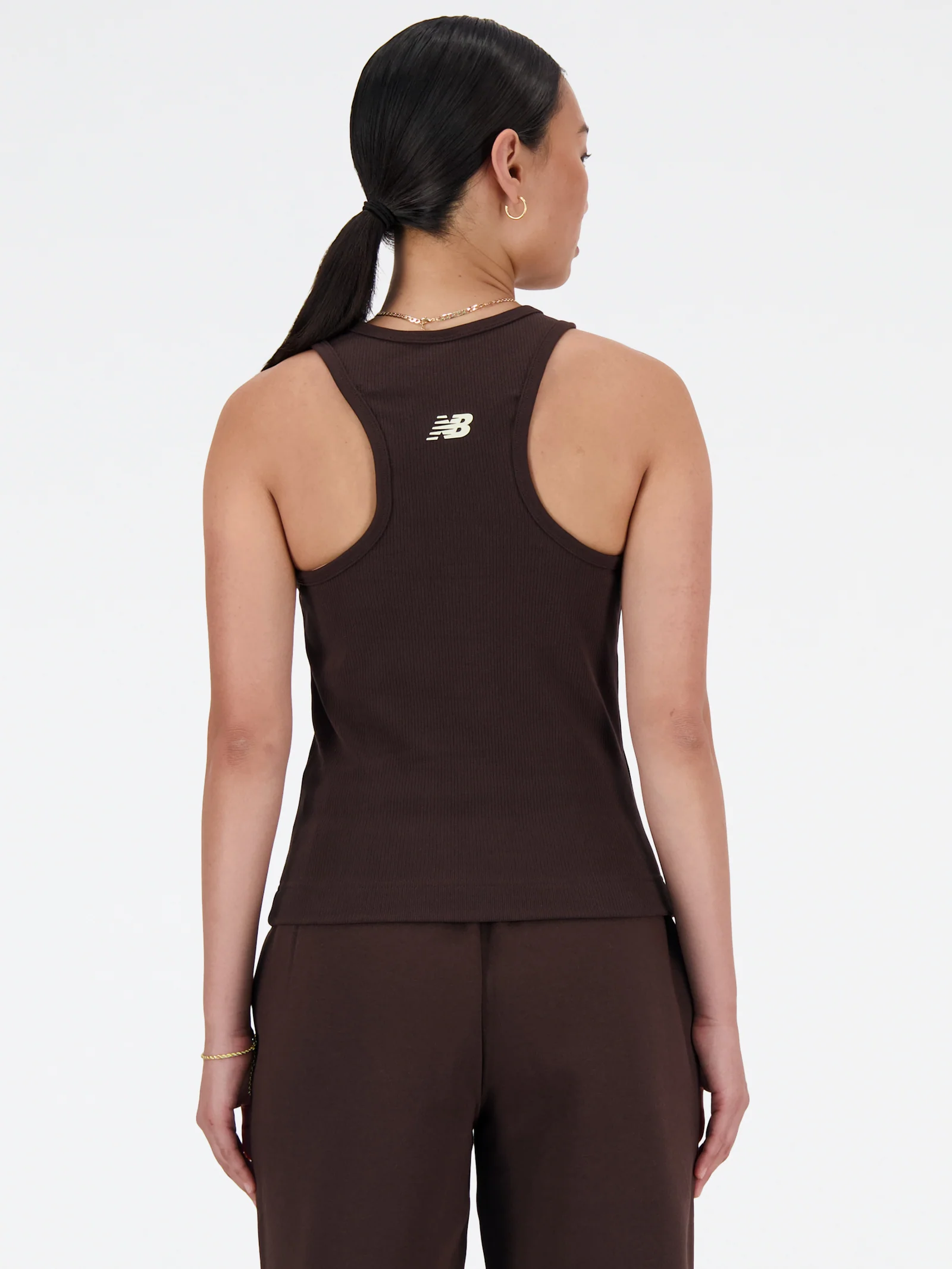 Linear Heritage Rib Knit Racer Tank - Image 6
