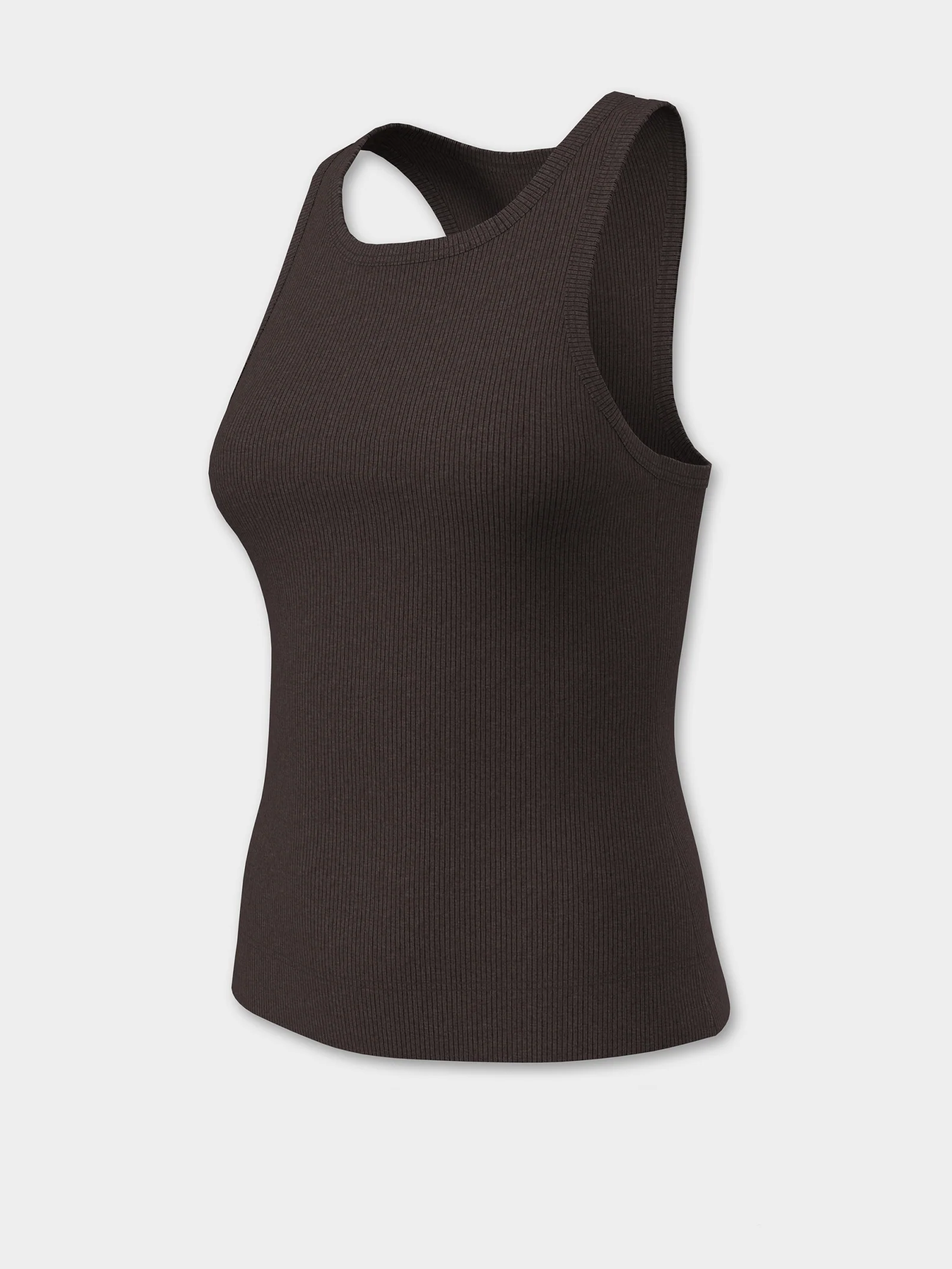 Linear Heritage Rib Knit Racer Tank - Image 7