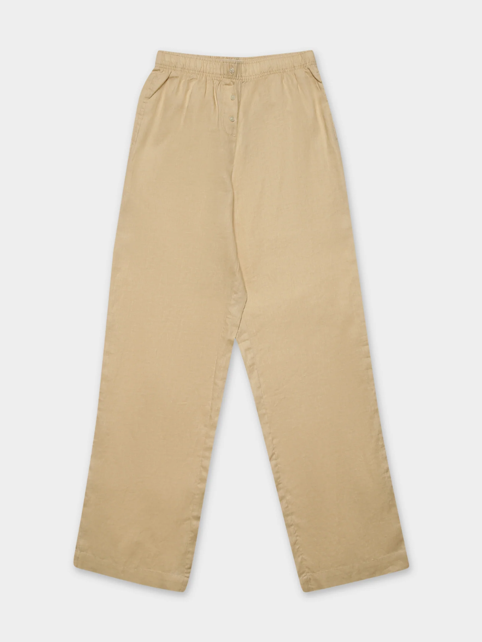 Linen Lounge Crop Pants - Image 7