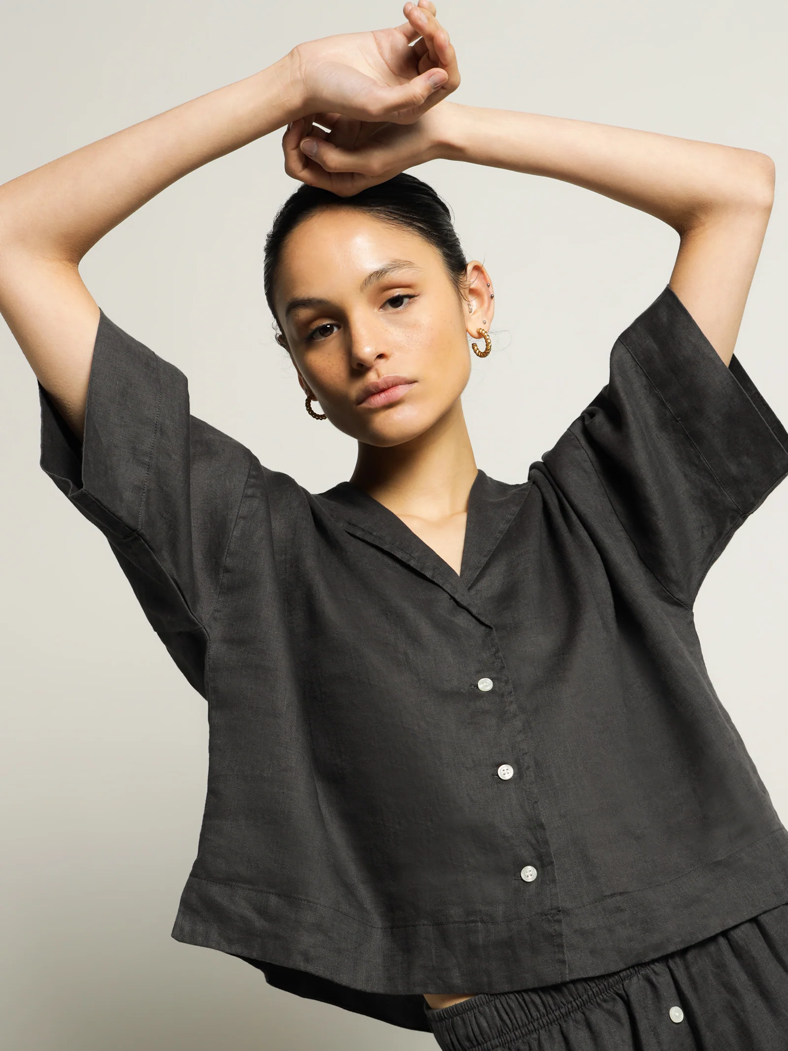 Linen Lounge Shirt - Image 3