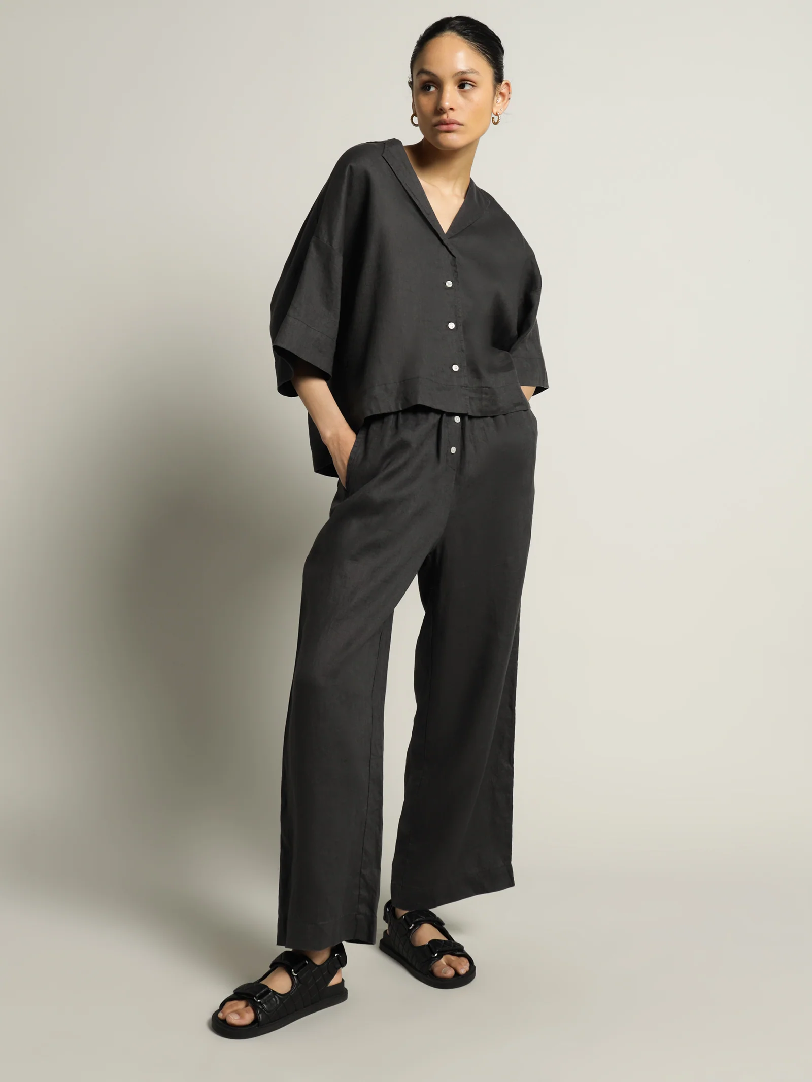 Linen Lounge Shirt - Image 5