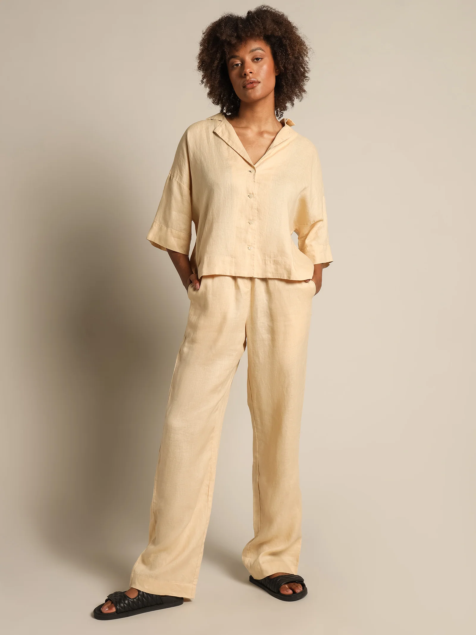 Linen Lounge Shirt - Image 4