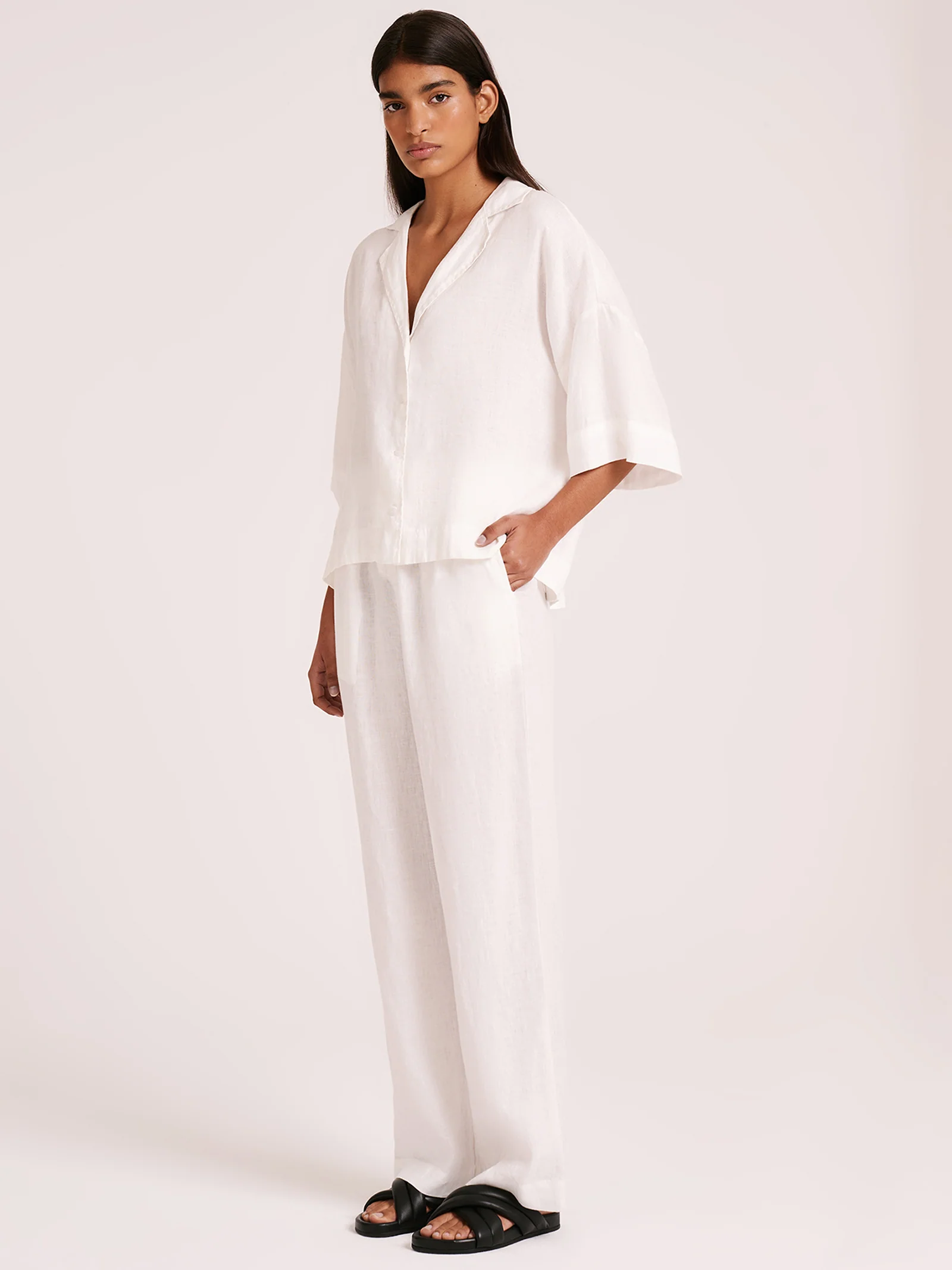 Linen Lounge Shirt - Image 2