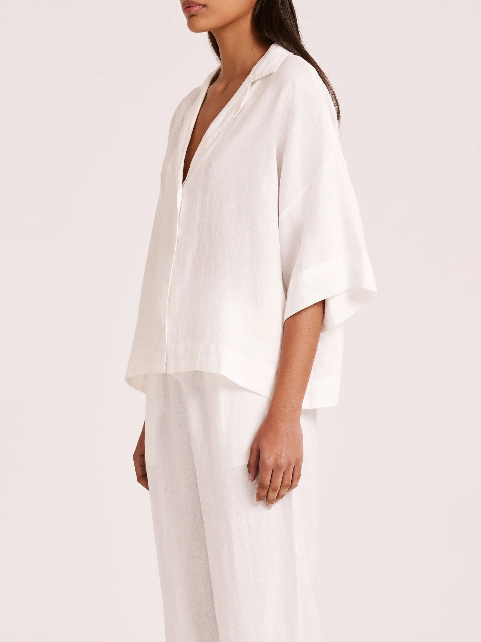 Linen Lounge Shirt - Image 3