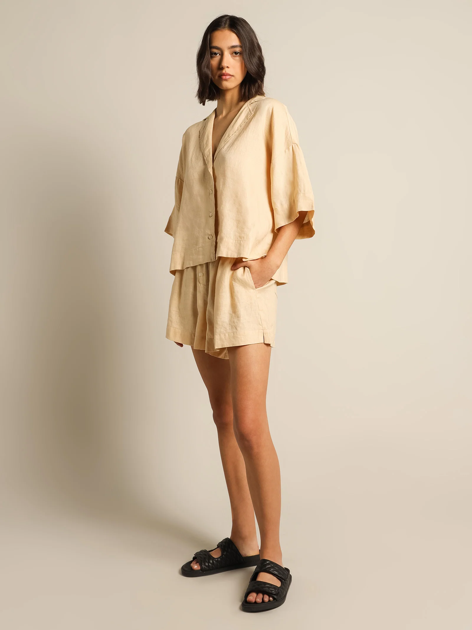 Linen Lounge Shorts - Image 5