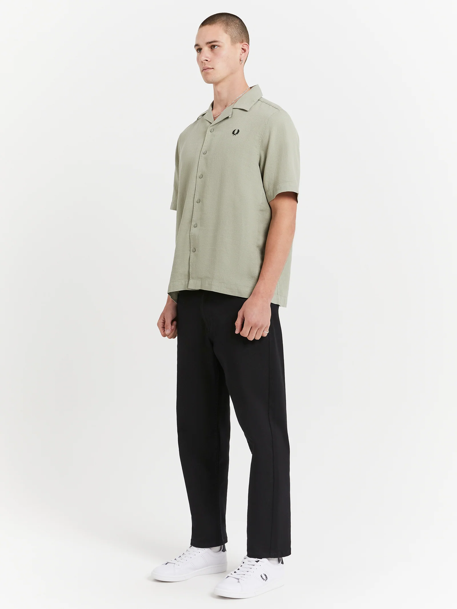Linen Revere Collar Shirt - Image 4