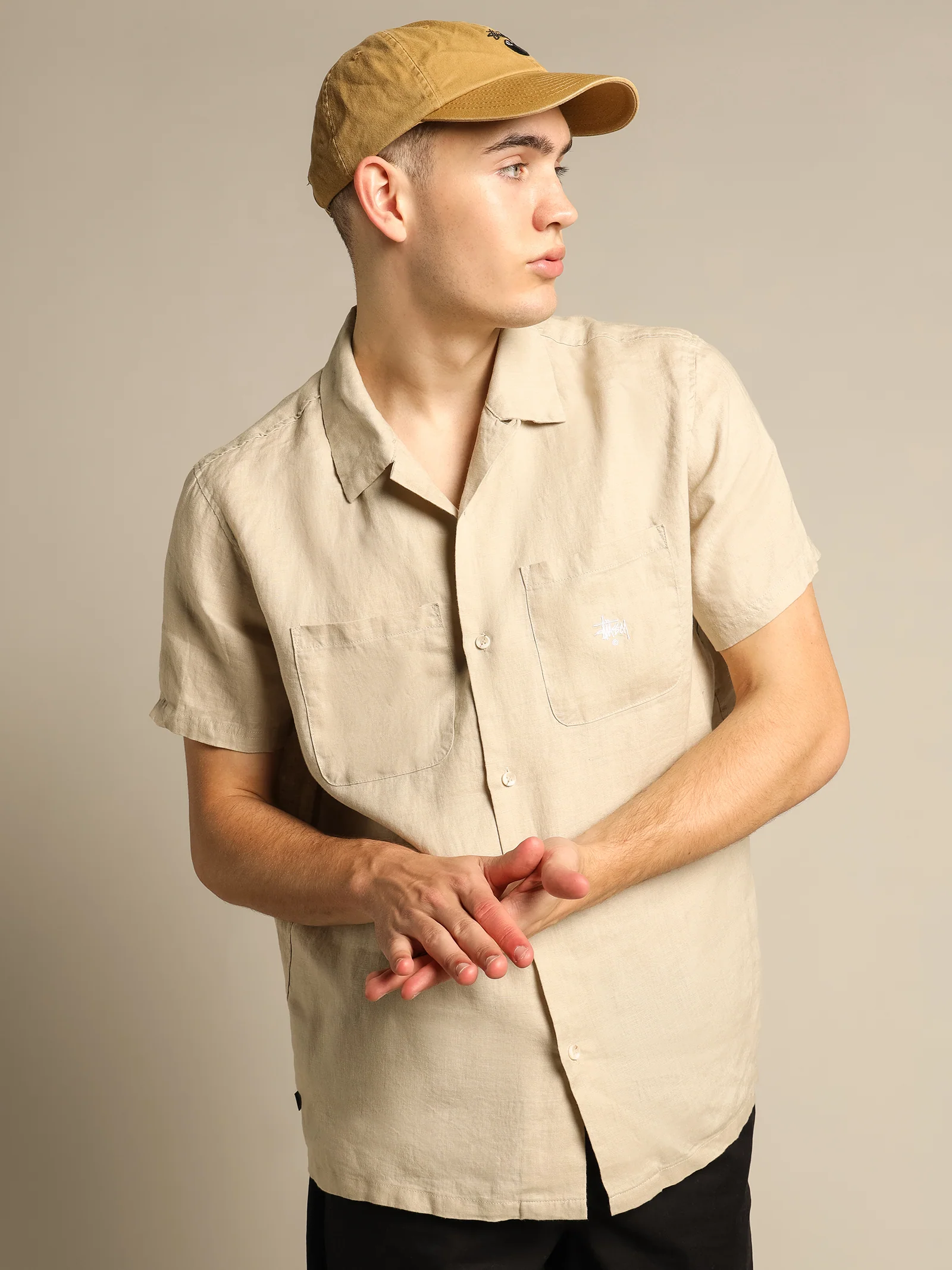 Linen Short Sleeve Shirt - Image 3