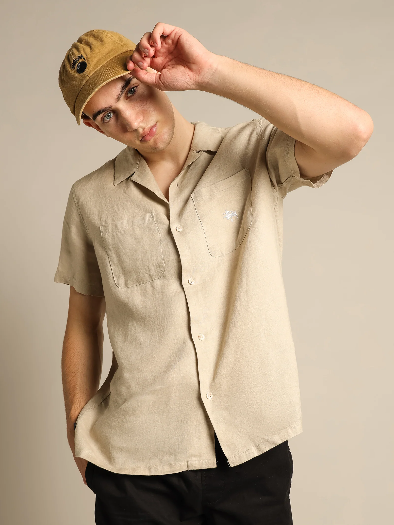 Linen Short Sleeve Shirt - Image 4
