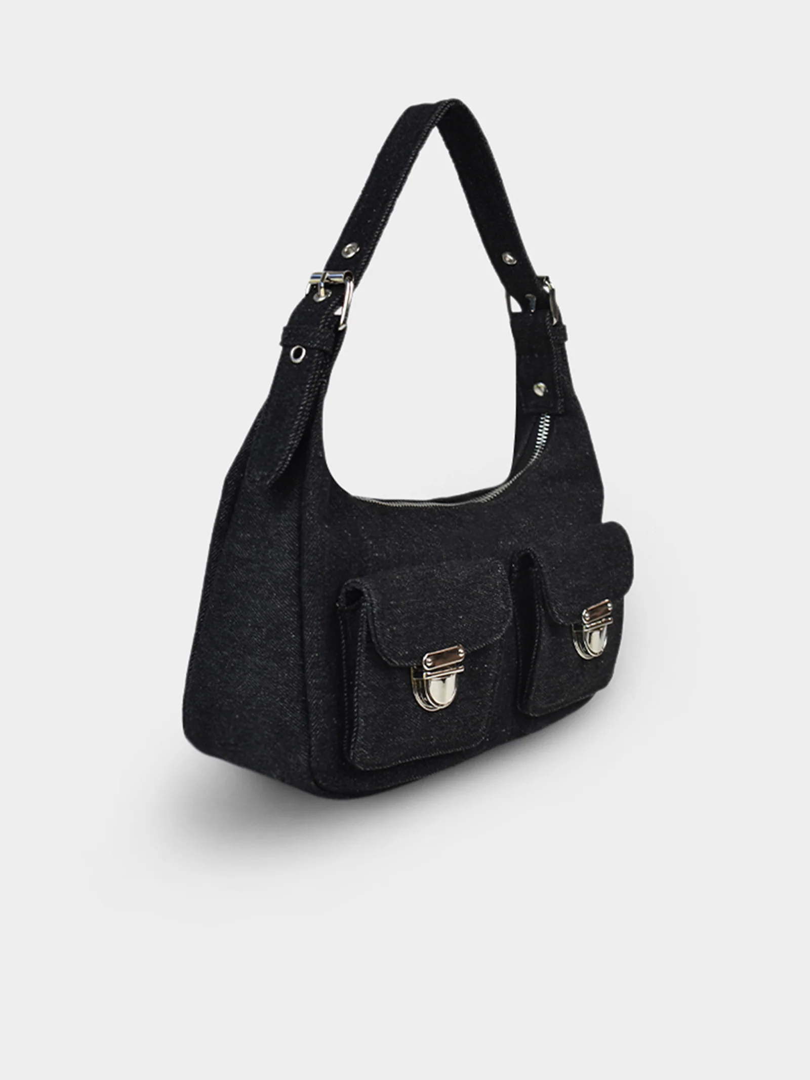 Livi Denim Shoulder Bag - Image 4