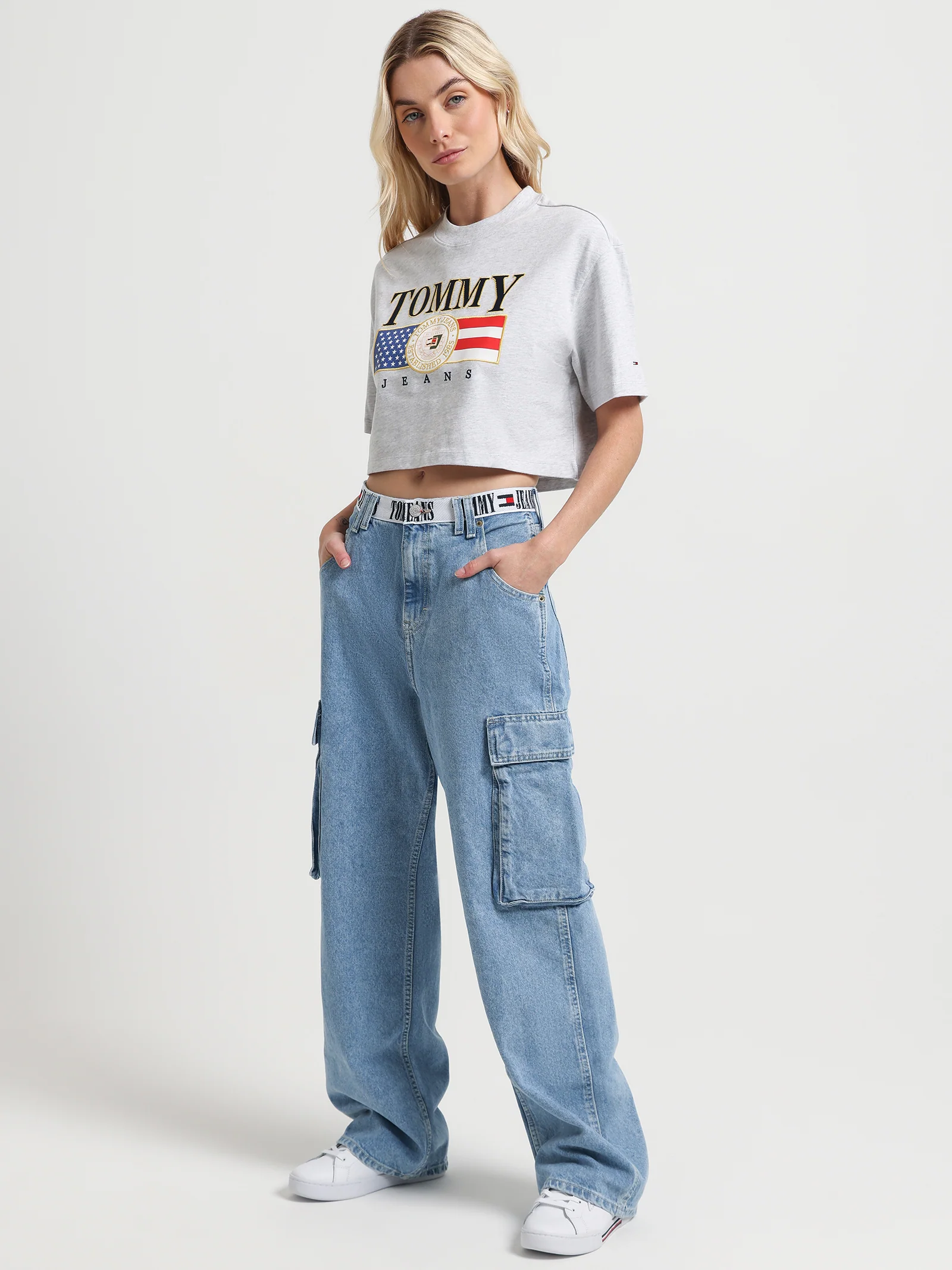 Logo Brushed Jersey Crop Top - Image 4