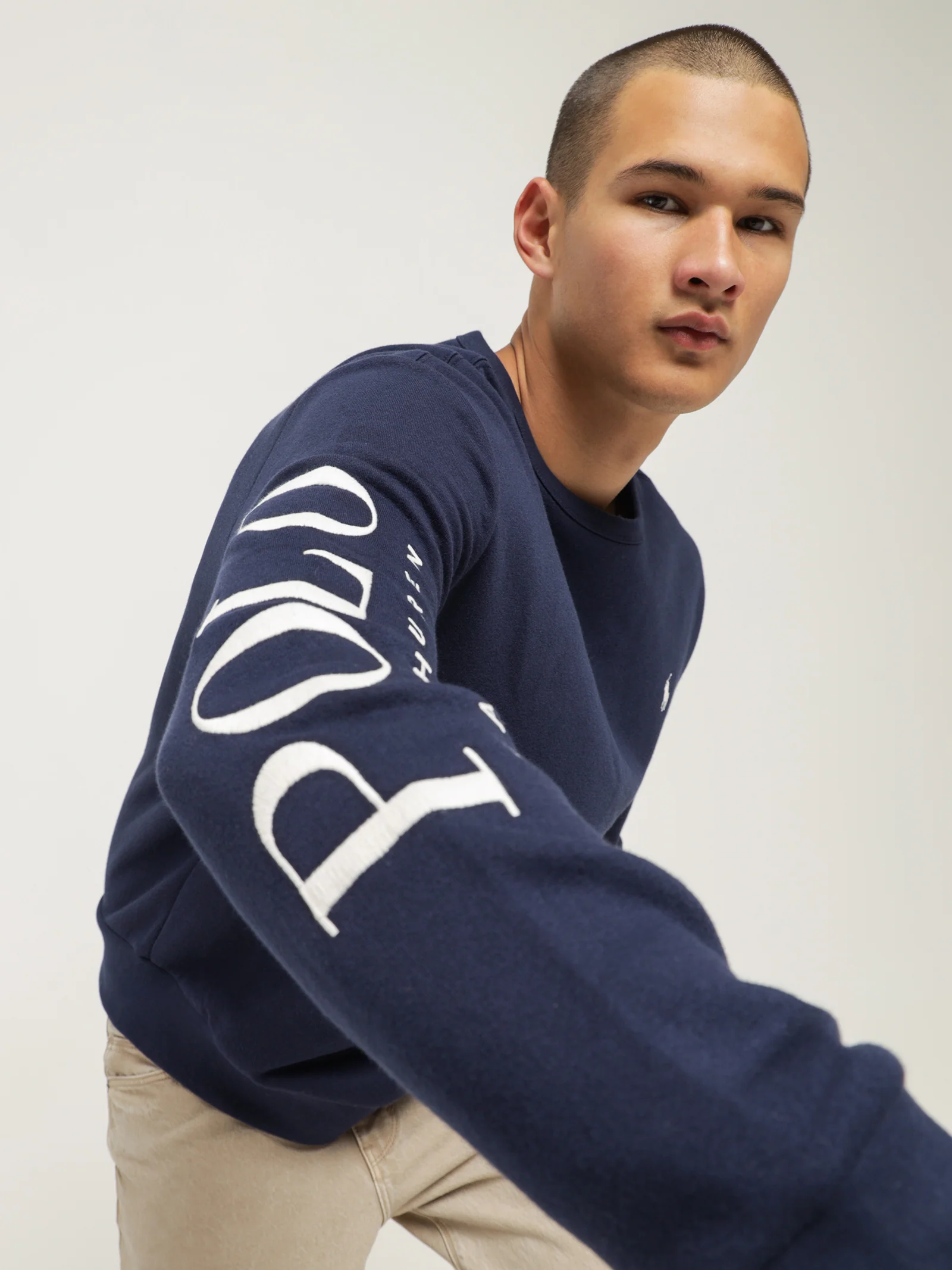 Logo Embroidered Crew Fleece - Image 2