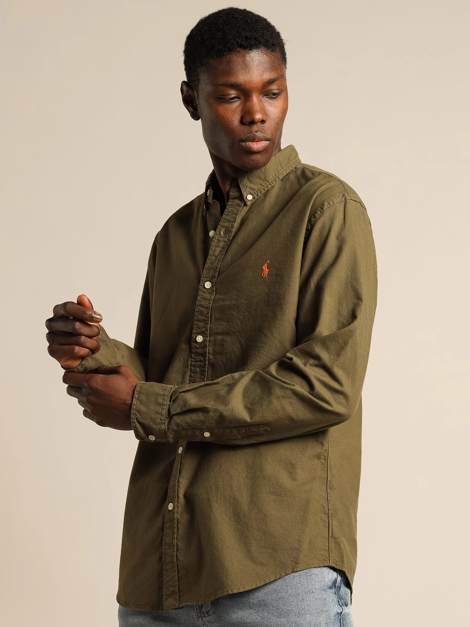 Logo Embroidered Long Sleeve Shirt - Image 2