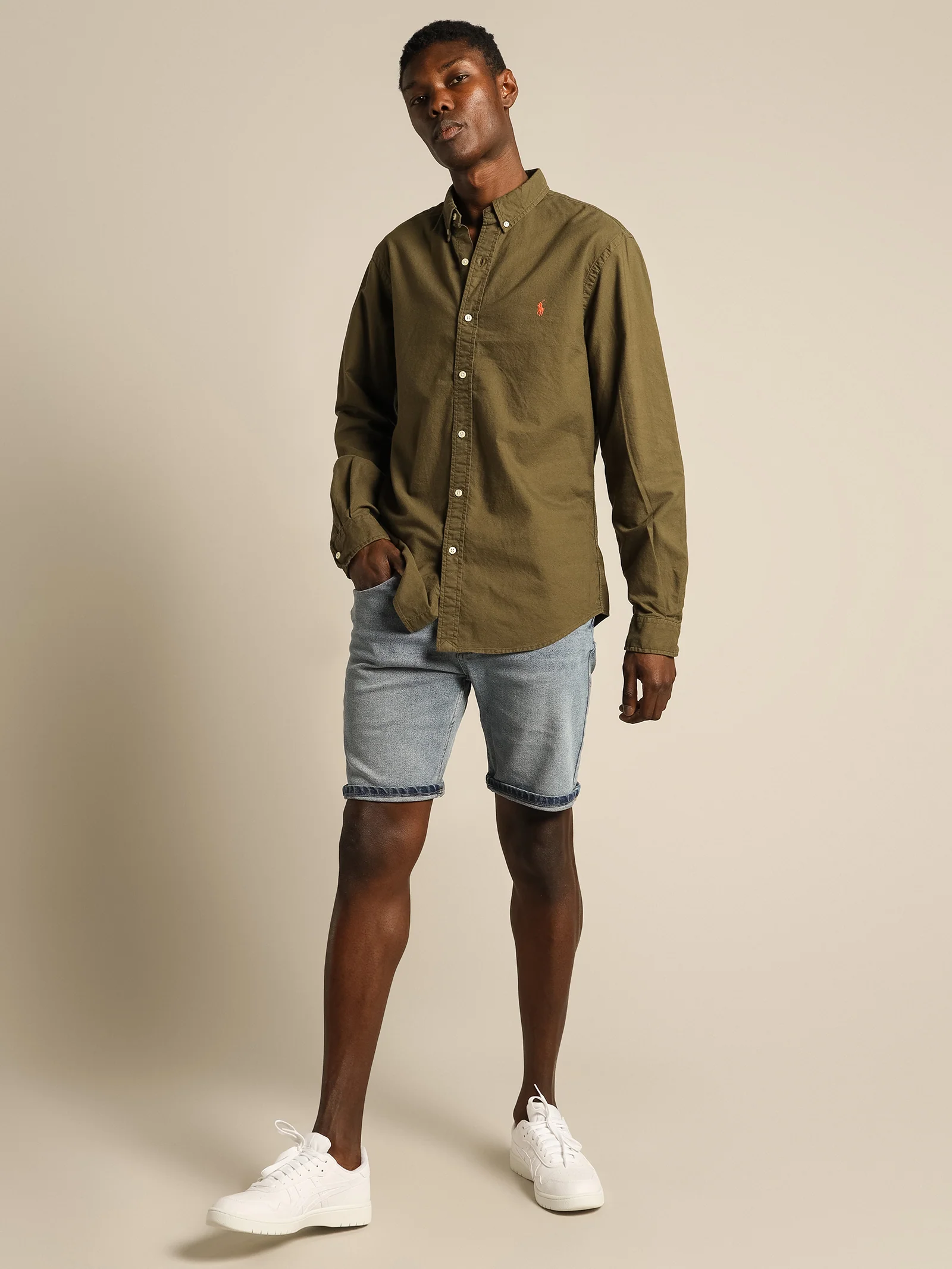 Logo Embroidered Long Sleeve Shirt - Image 6